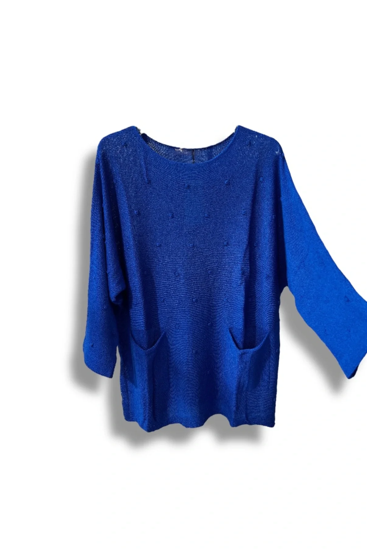 Merserize Triko Kadın Oversize Tunik - 38-52 Beden Uyumlu Standart Beden