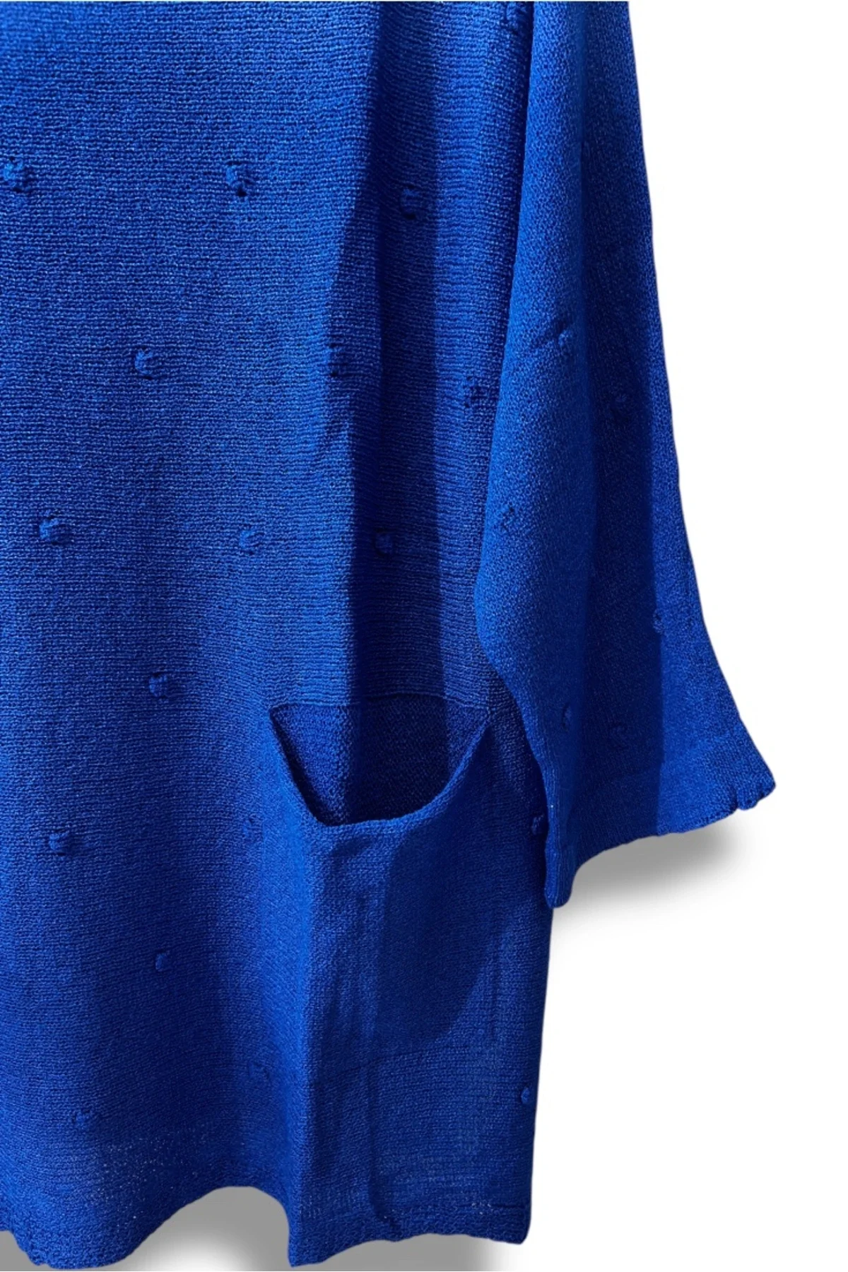 Merserize Triko Kadın Oversize Tunik - 38-52 Beden Uyumlu Standart Beden