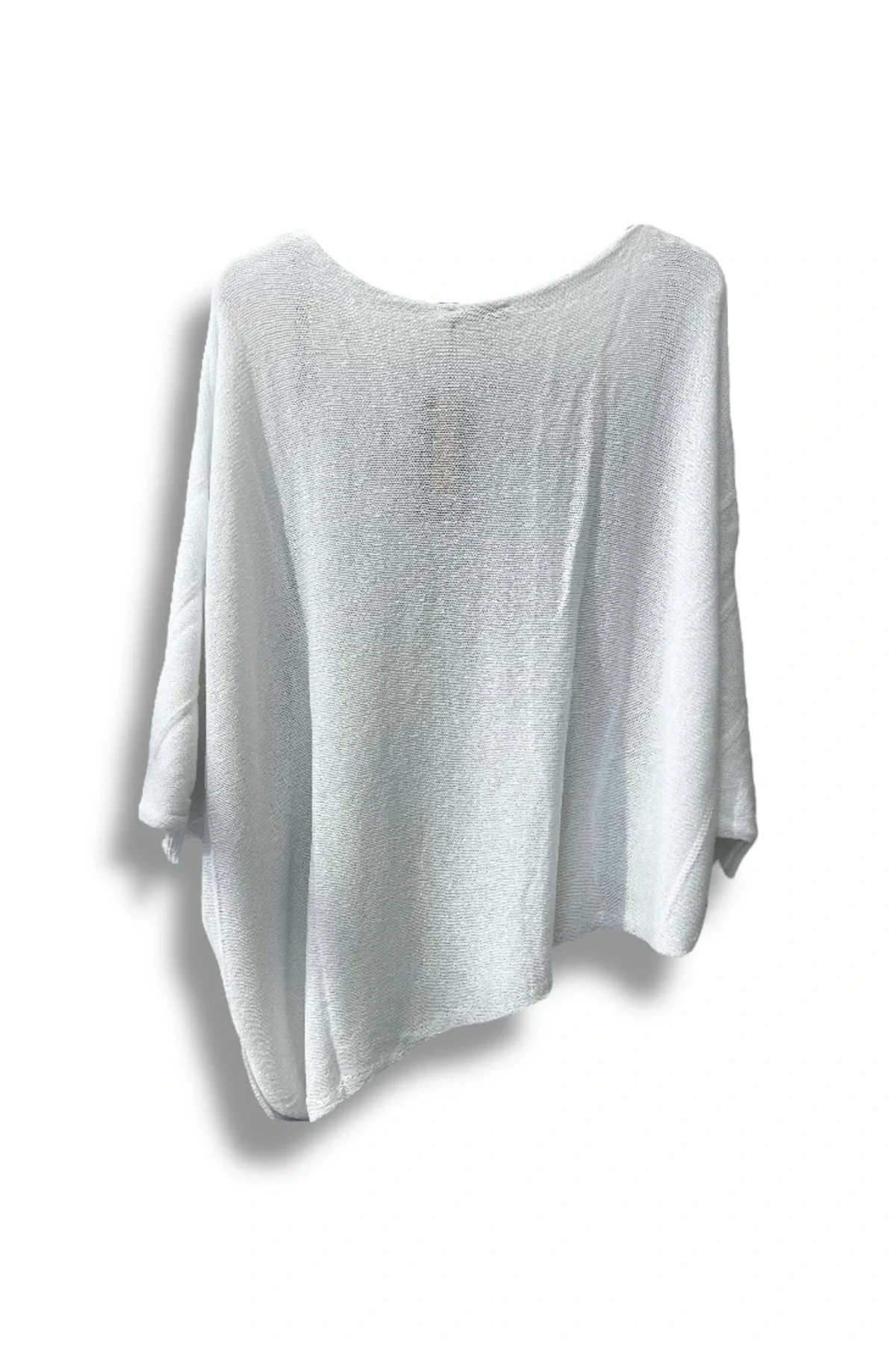 Oversize Cepli Merserize Bluz | 38-52 Beden Uyumlu Rahat Kalıp Triko