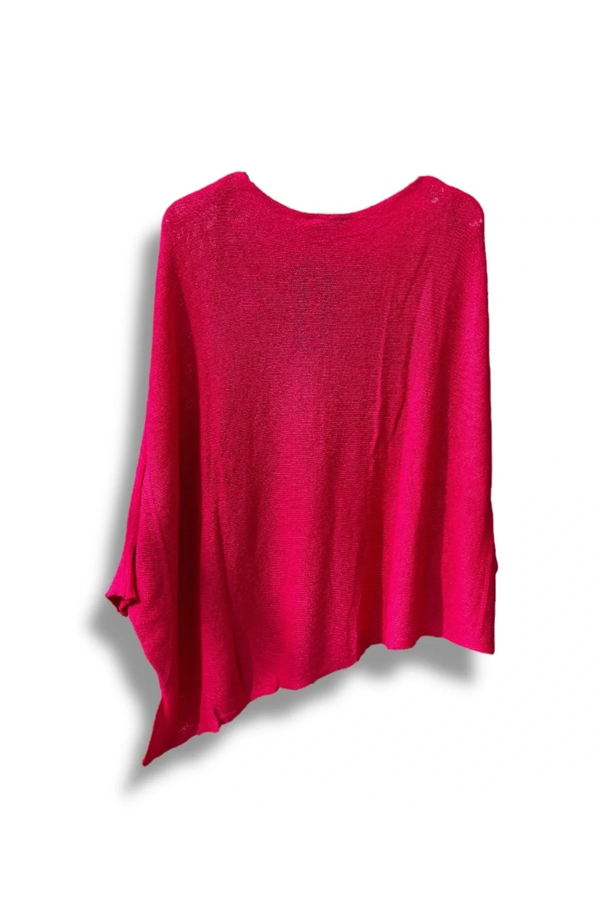 Oversize Cepli Merserize Bluz | 38-52 Beden Uyumlu Rahat Kalıp Triko