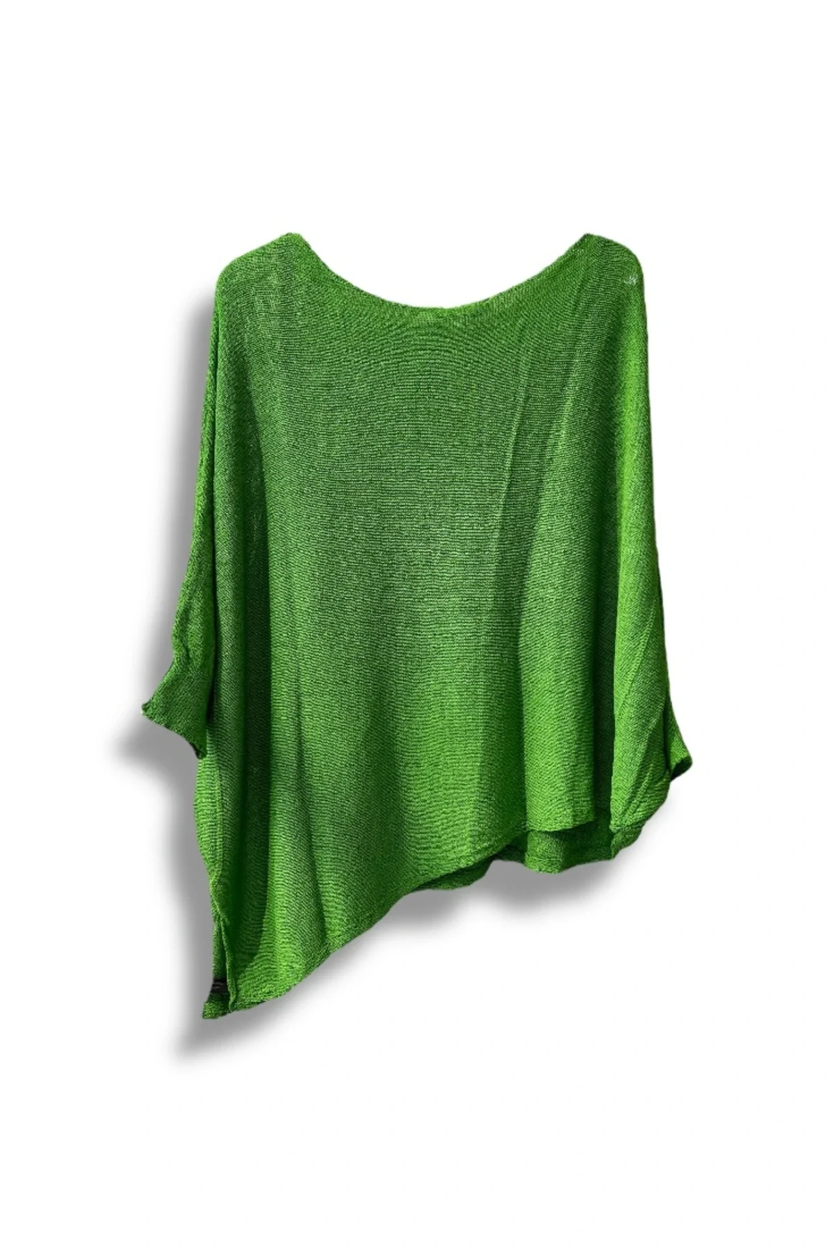 Oversize Cepli Merserize Bluz | 38-52 Beden Uyumlu Rahat Kalıp Triko