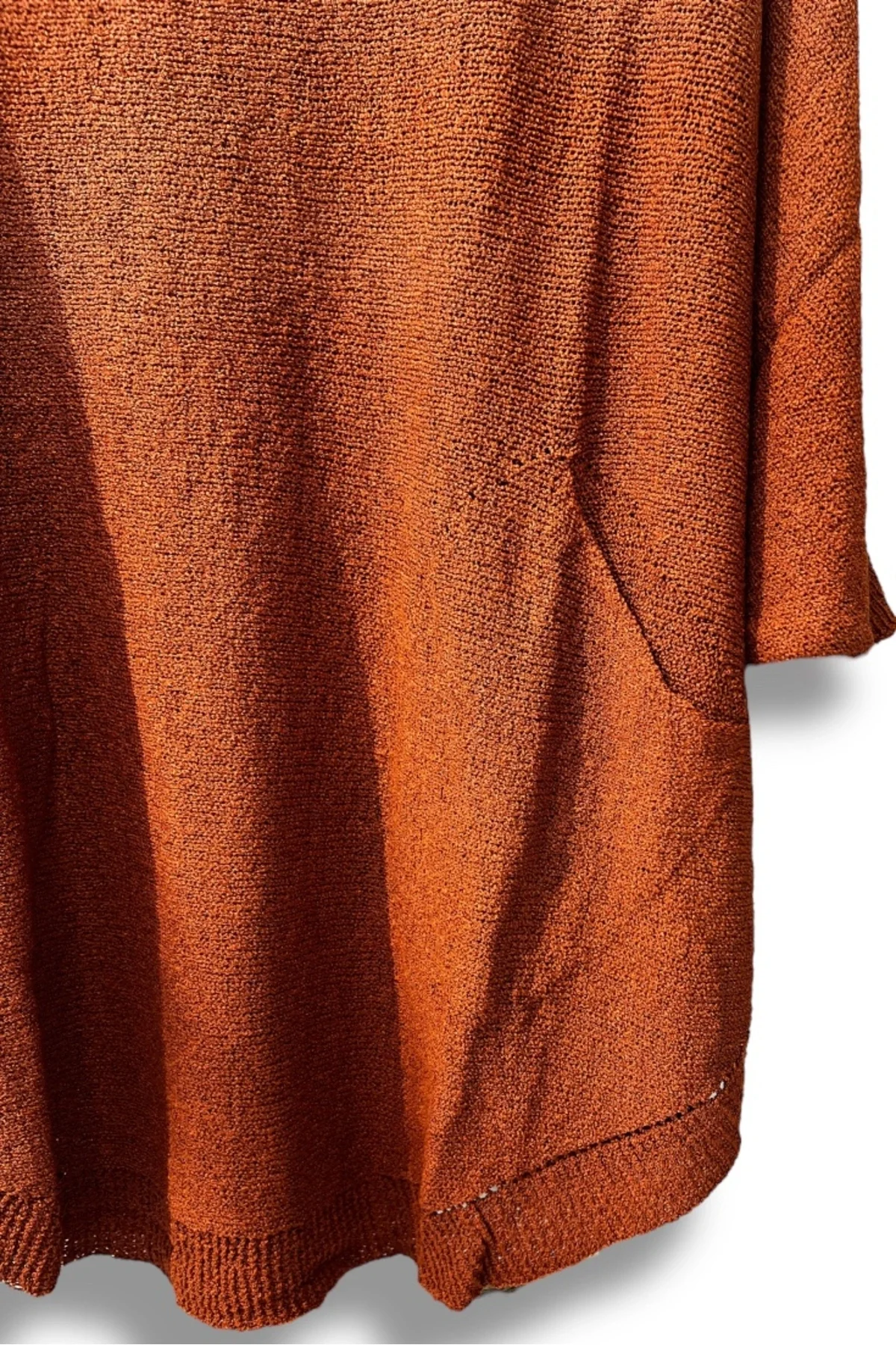 Oversize Cepli Merserize Bluz | 38-52 Beden Uyumlu Rahat Kalıp Triko