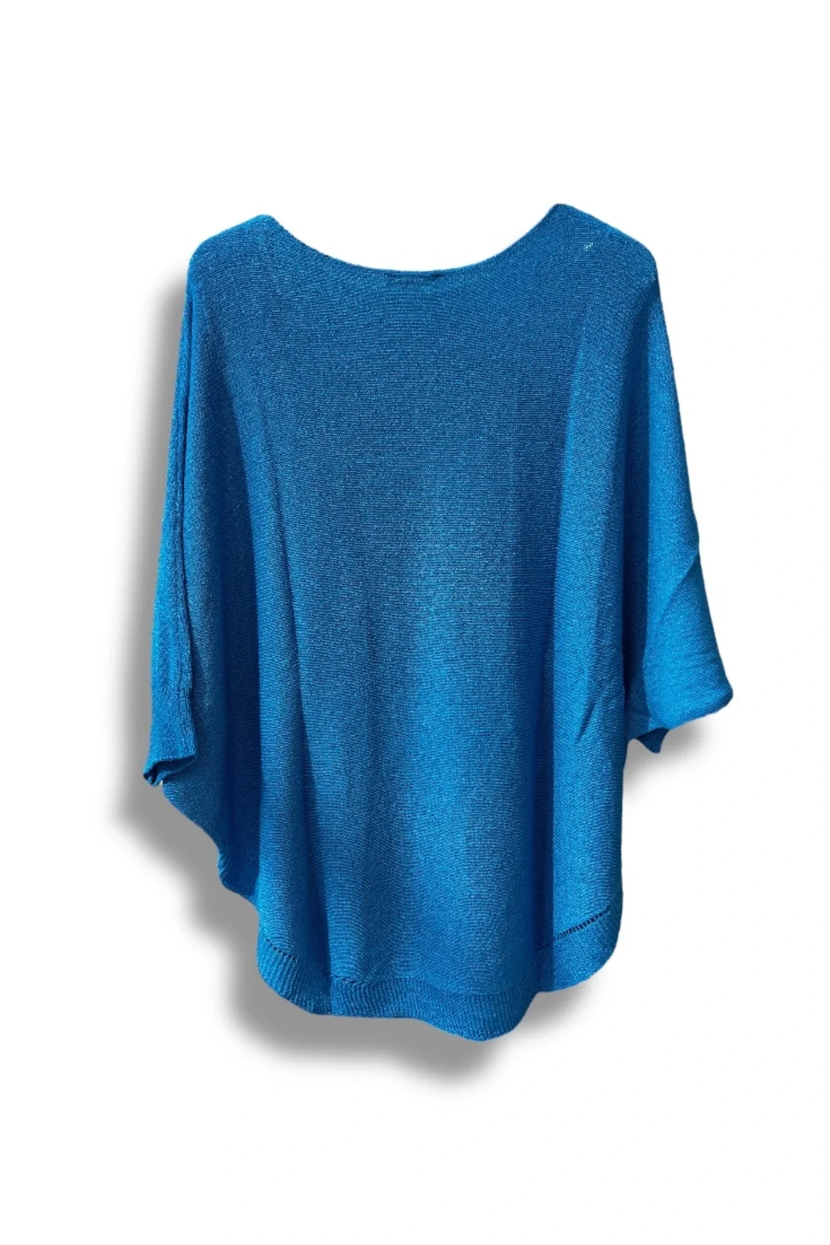 Oversize Cepli Merserize Bluz | 38-52 Beden Uyumlu Rahat Kalıp Triko