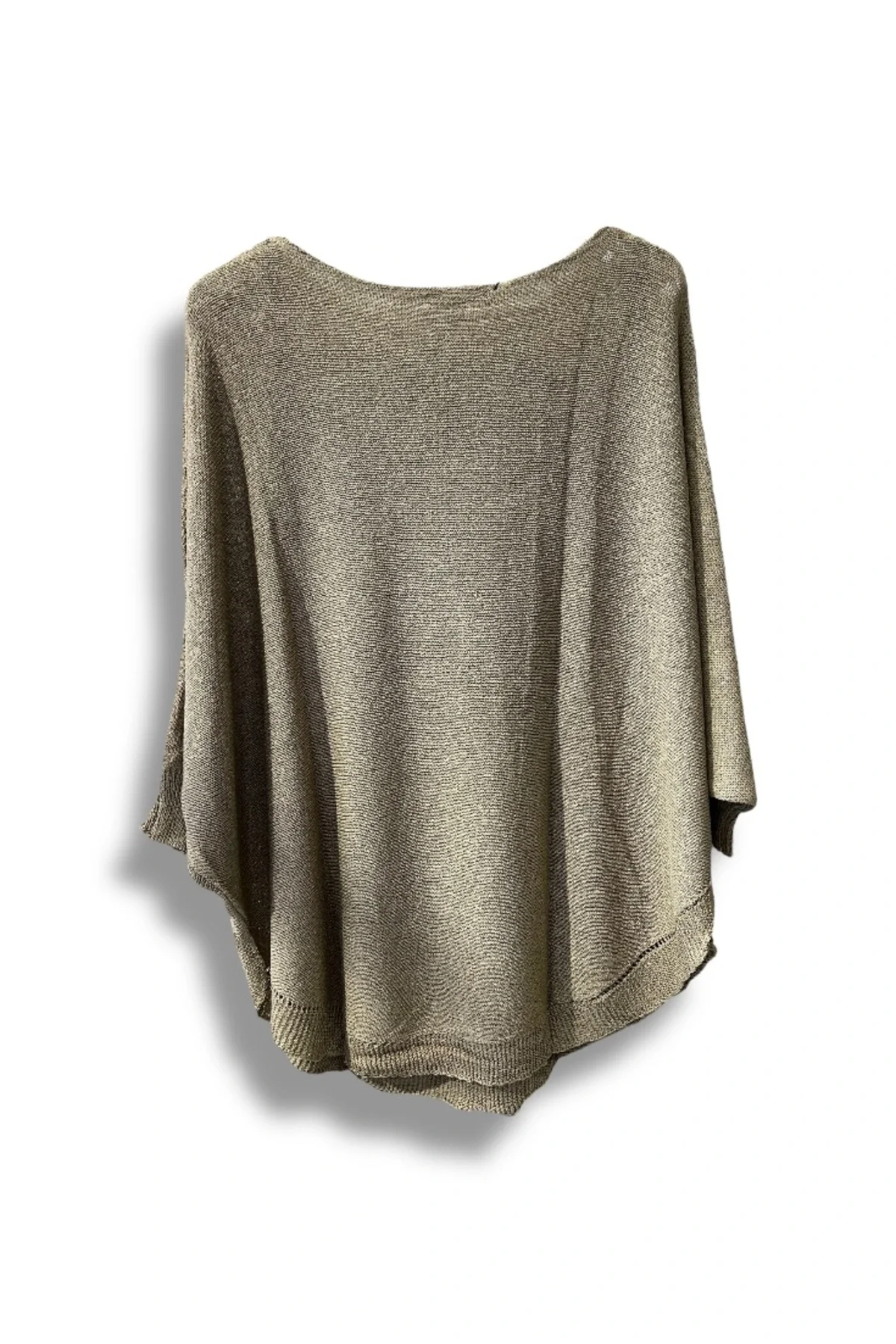 Oversize Cepli Merserize Bluz | 38-52 Beden Uyumlu Rahat Kalıp Triko