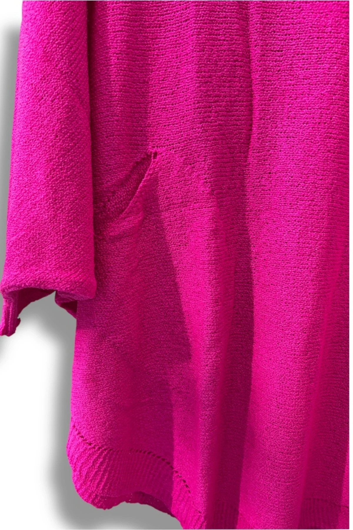 Merserize Triko Oversize Bluz - 38-52 Beden Uyumlu - Salaş Kazak