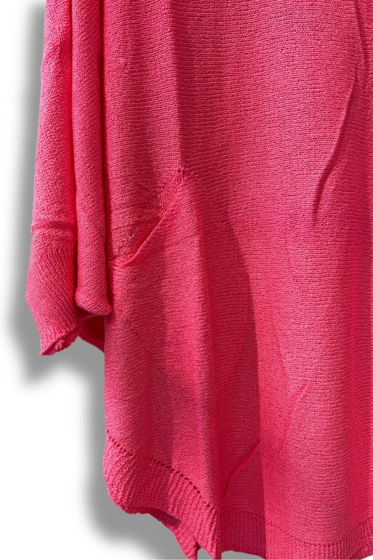 Merserize Triko Oversize Bluz - 38-52 Beden Uyumlu - Salaş Kazak