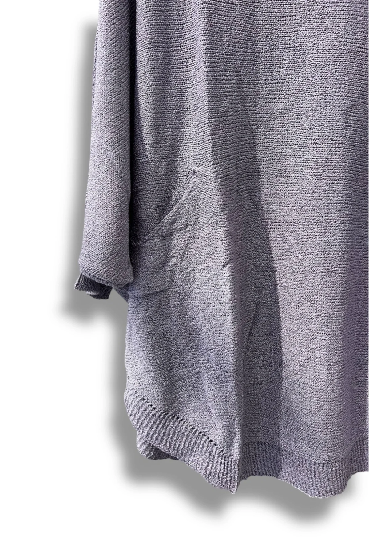 Merserize Triko Oversize Bluz - 38-52 Beden Uyumlu - Salaş Kazak