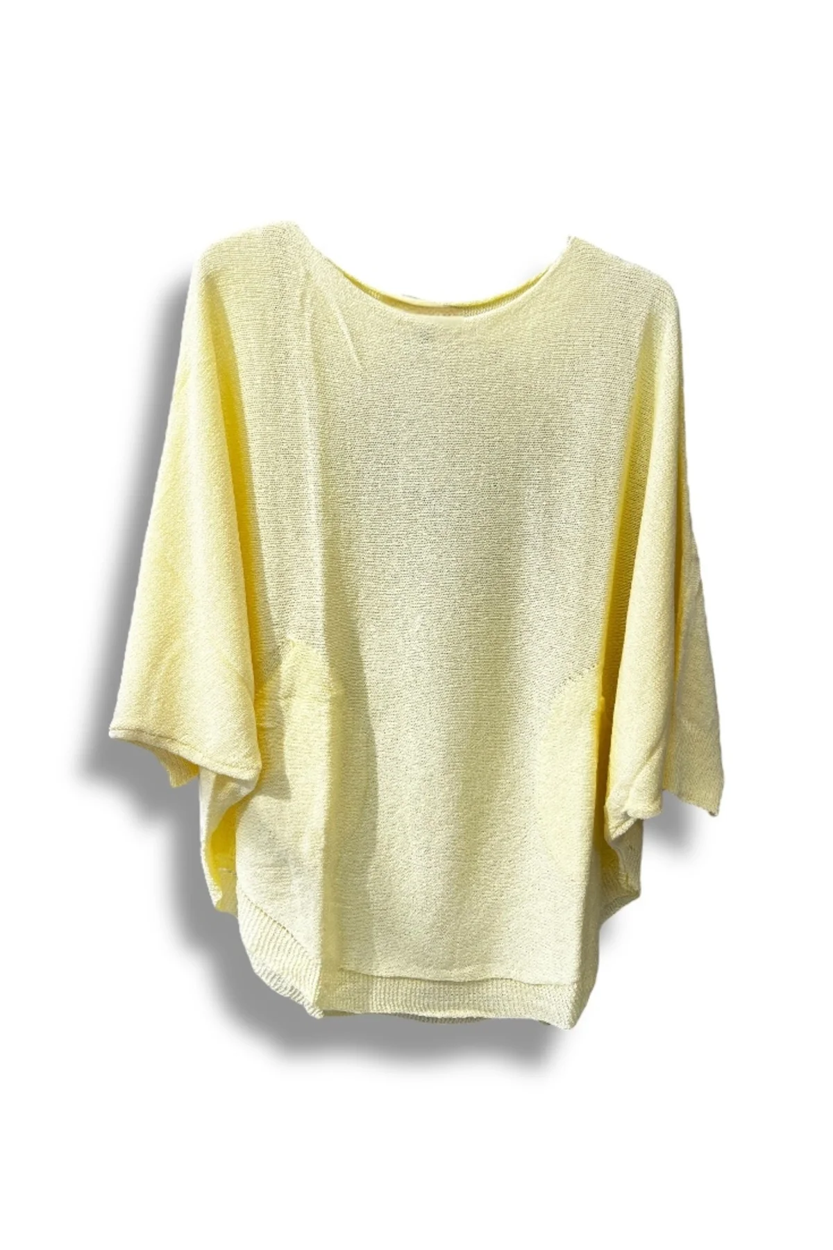 Merserize Triko Oversize Bluz - 38-52 Beden Uyumlu - Salaş Kazak