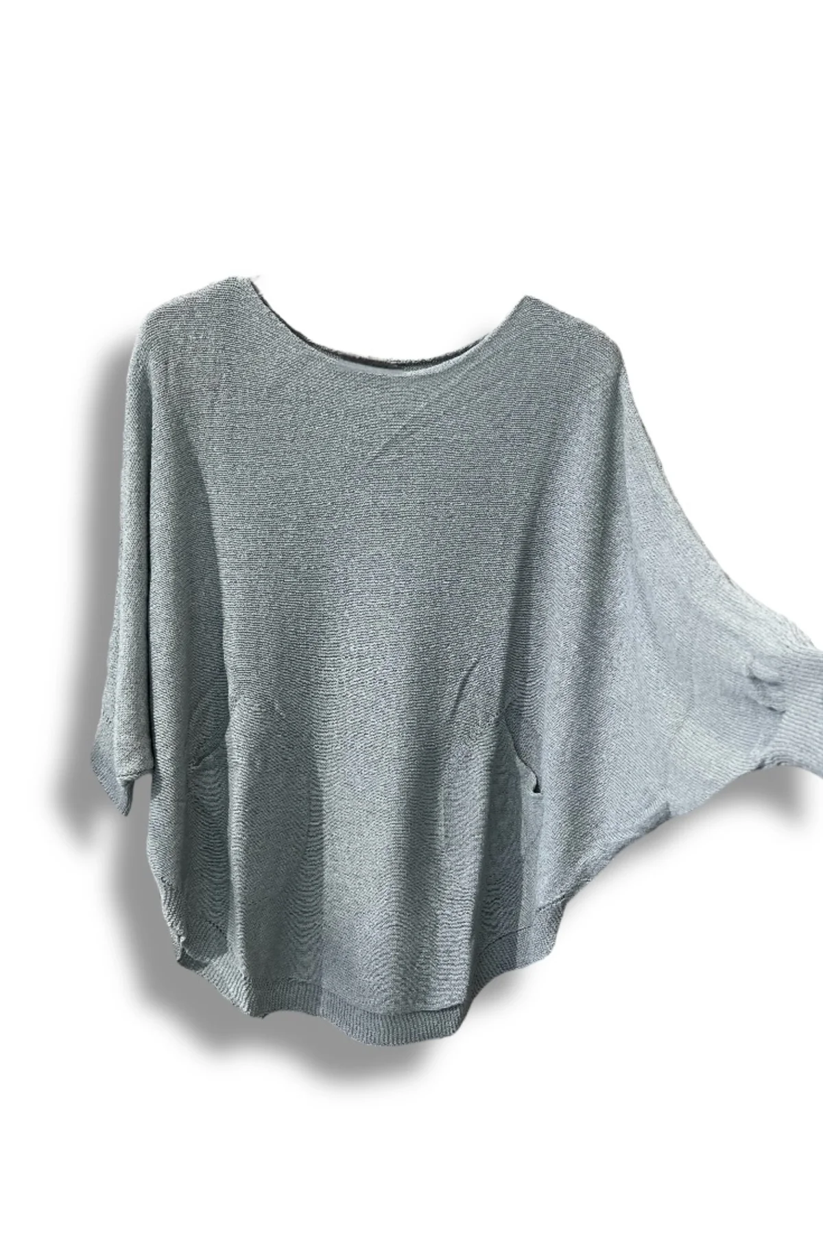 Merserize Triko Oversize Bluz - 38-52 Beden Uyumlu - Salaş Kazak