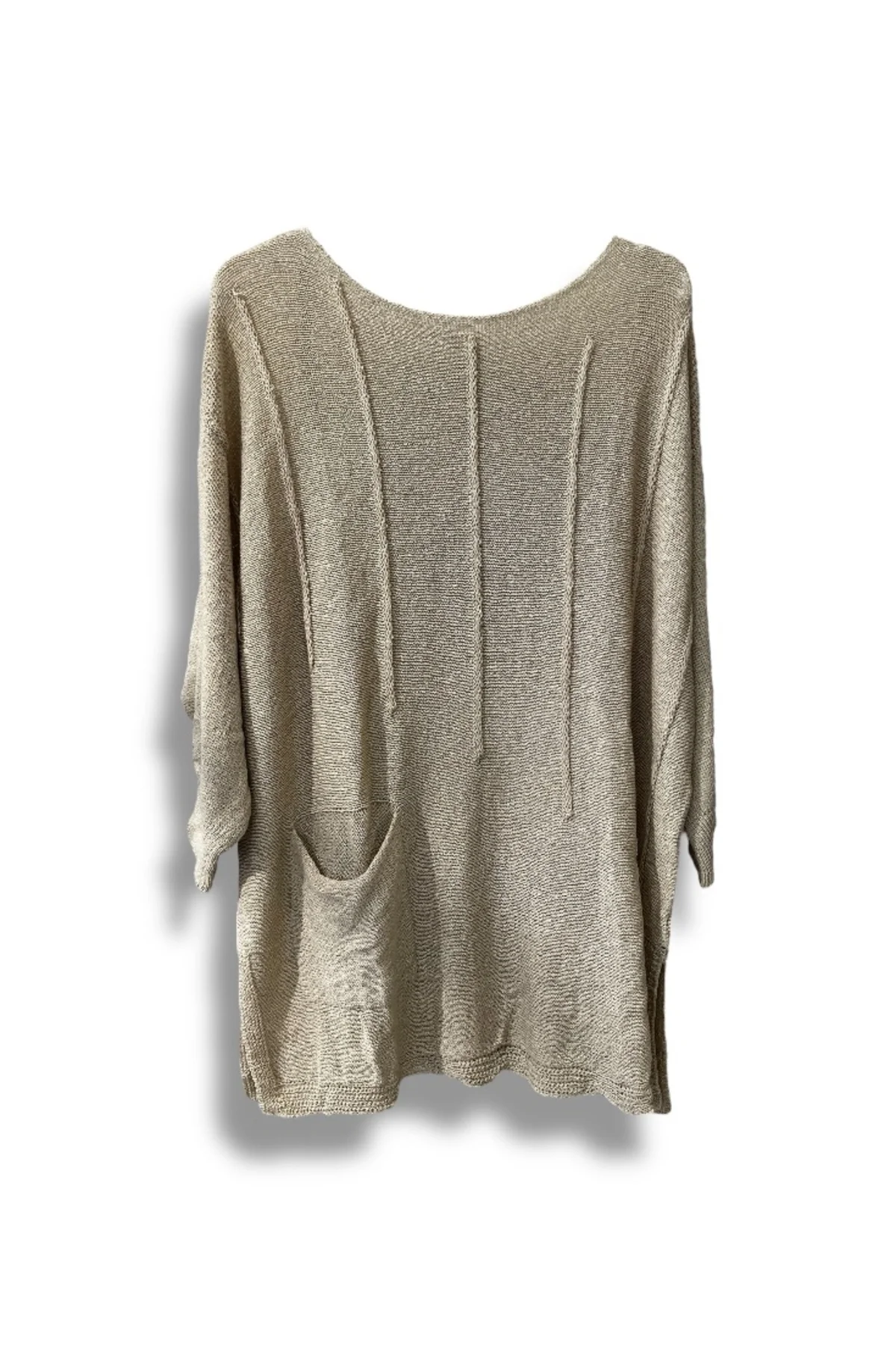 Oversize Merserize Triko Bluz | 38-52 Beden Uyumlu