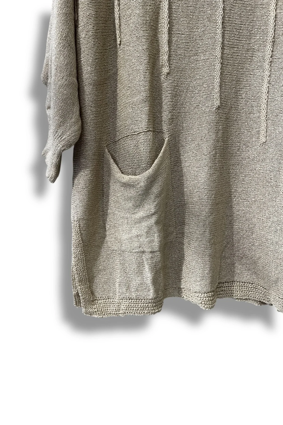 Oversize Merserize Triko Bluz | 38-52 Beden Uyumlu