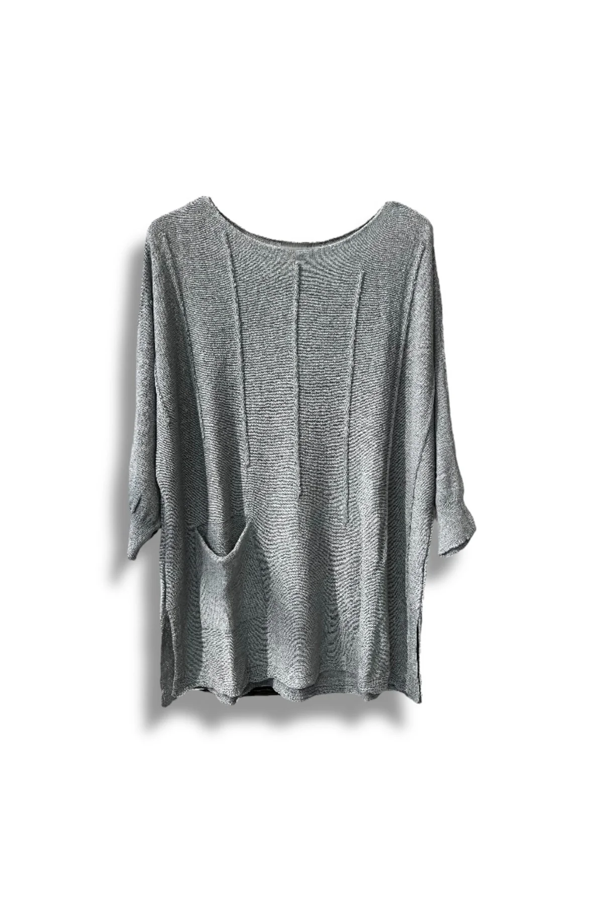 Kadın Oversize Merserize Triko Bluz | Salaş Tunik | 38-52 Beden Uyumlu