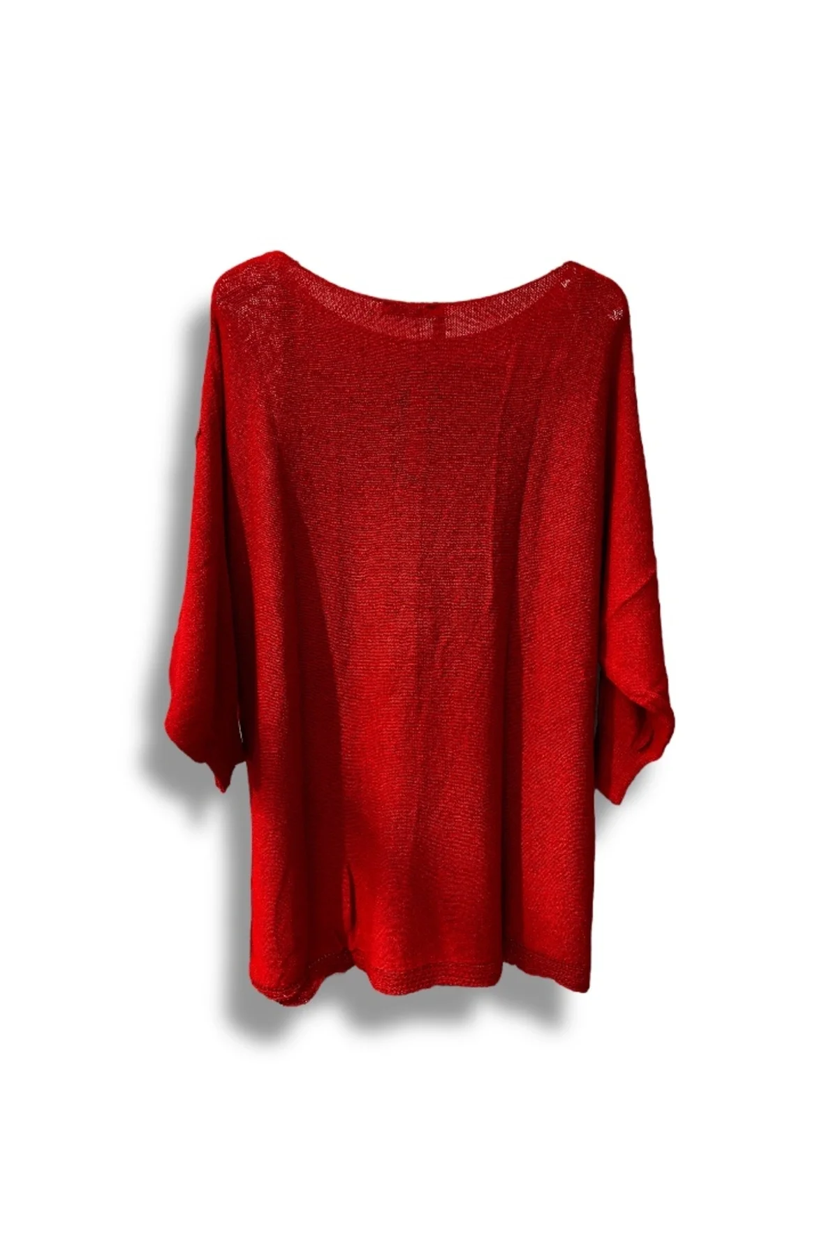 Oversize Merserize Triko Bluz | 38-52 Beden Uyumlu