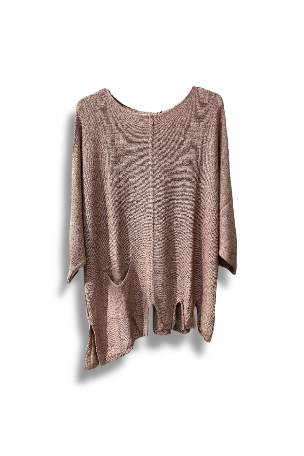 Kadın Oversize Merserize Triko Bluz | Salaş Tunik | 38-52 Beden Uyumlu