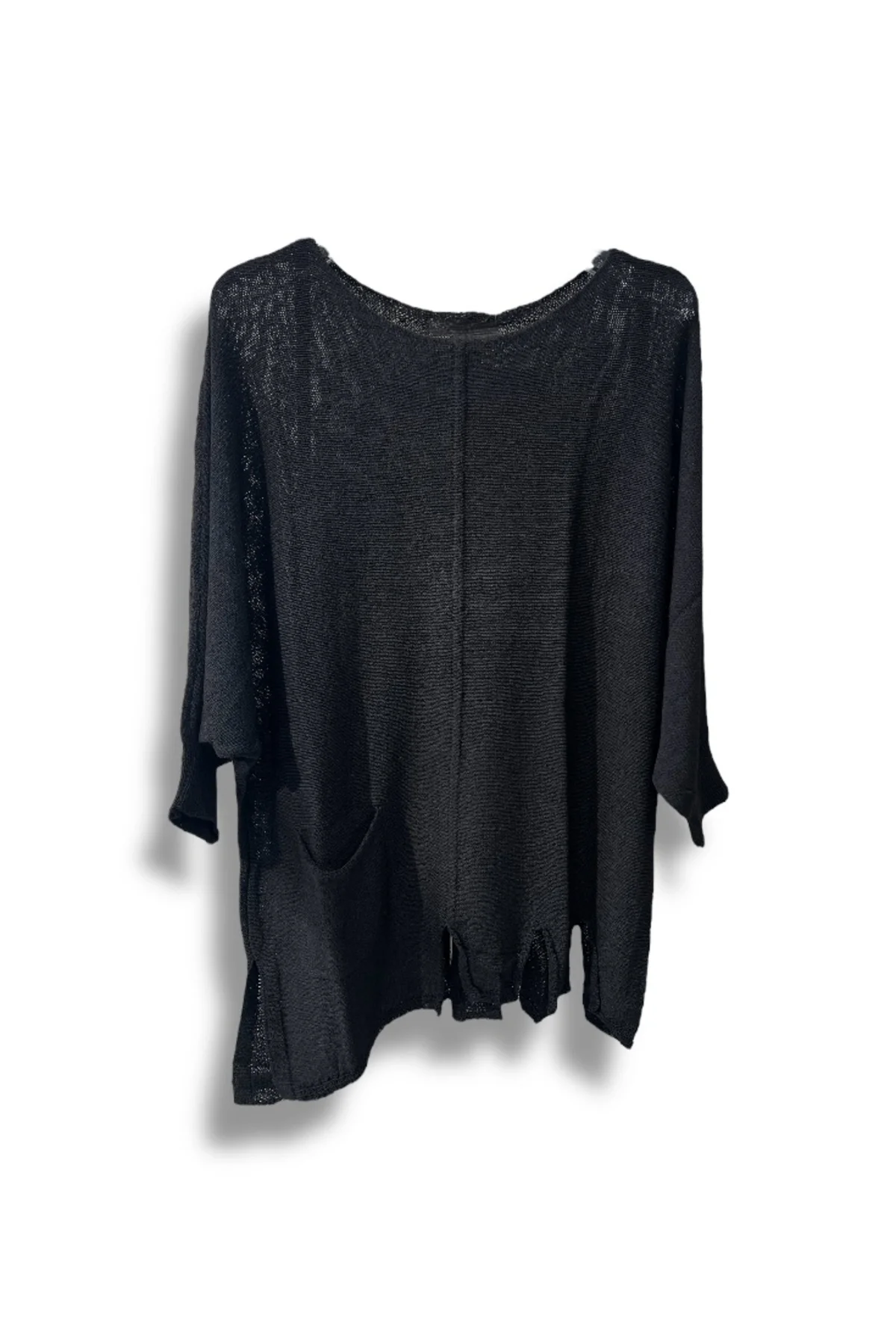 Kadın Oversize Merserize Triko Bluz | Salaş Tunik | 38-52 Beden Uyumlu