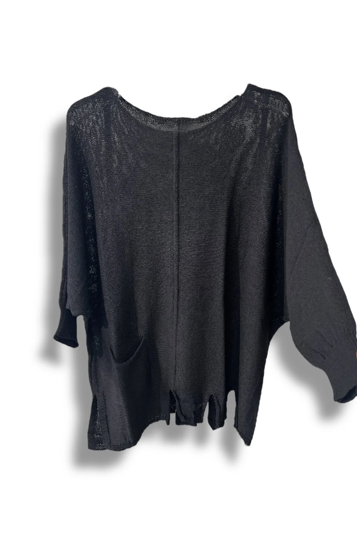 Kadın Oversize Merserize Triko Bluz | Salaş Tunik | 38-52 Beden Uyumlu