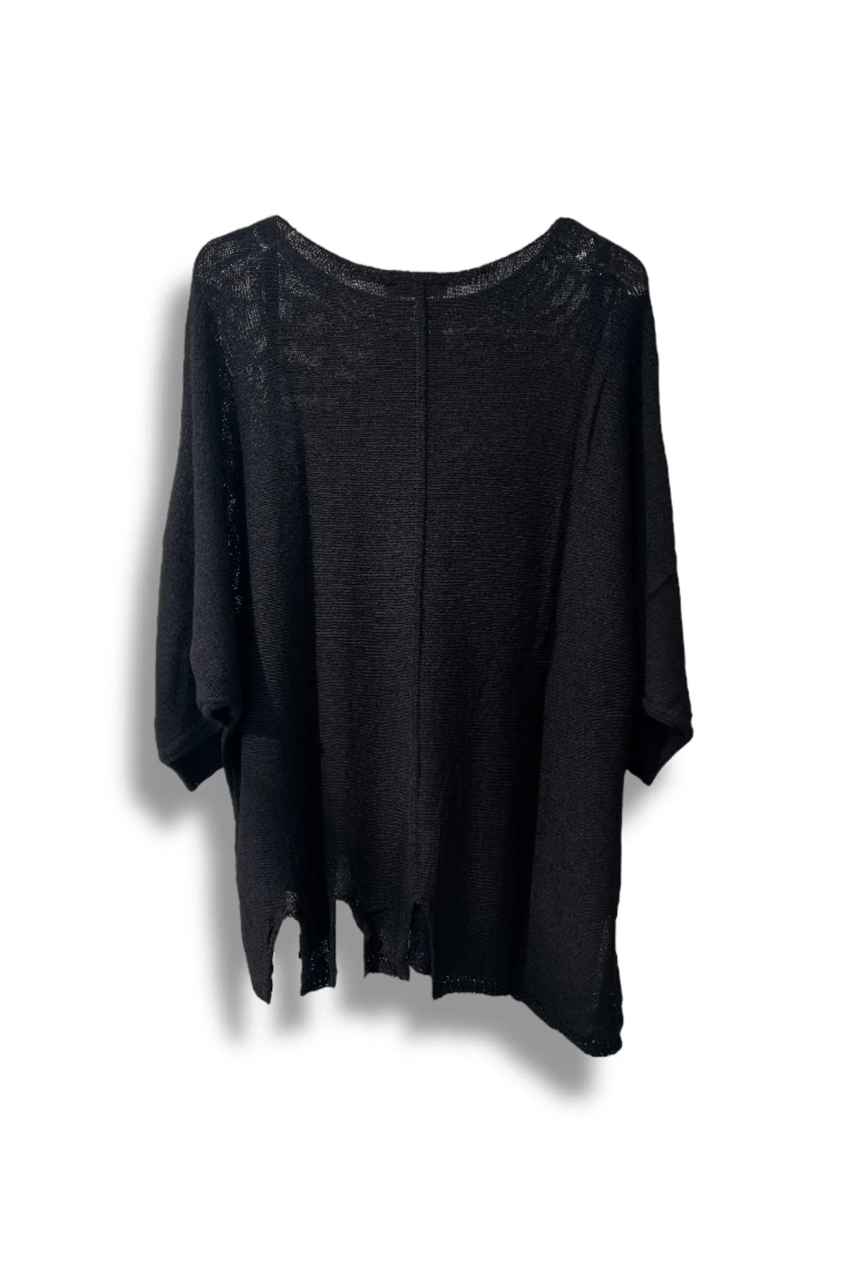 Kadın Oversize Merserize Triko Bluz | Salaş Tunik | 38-52 Beden Uyumlu