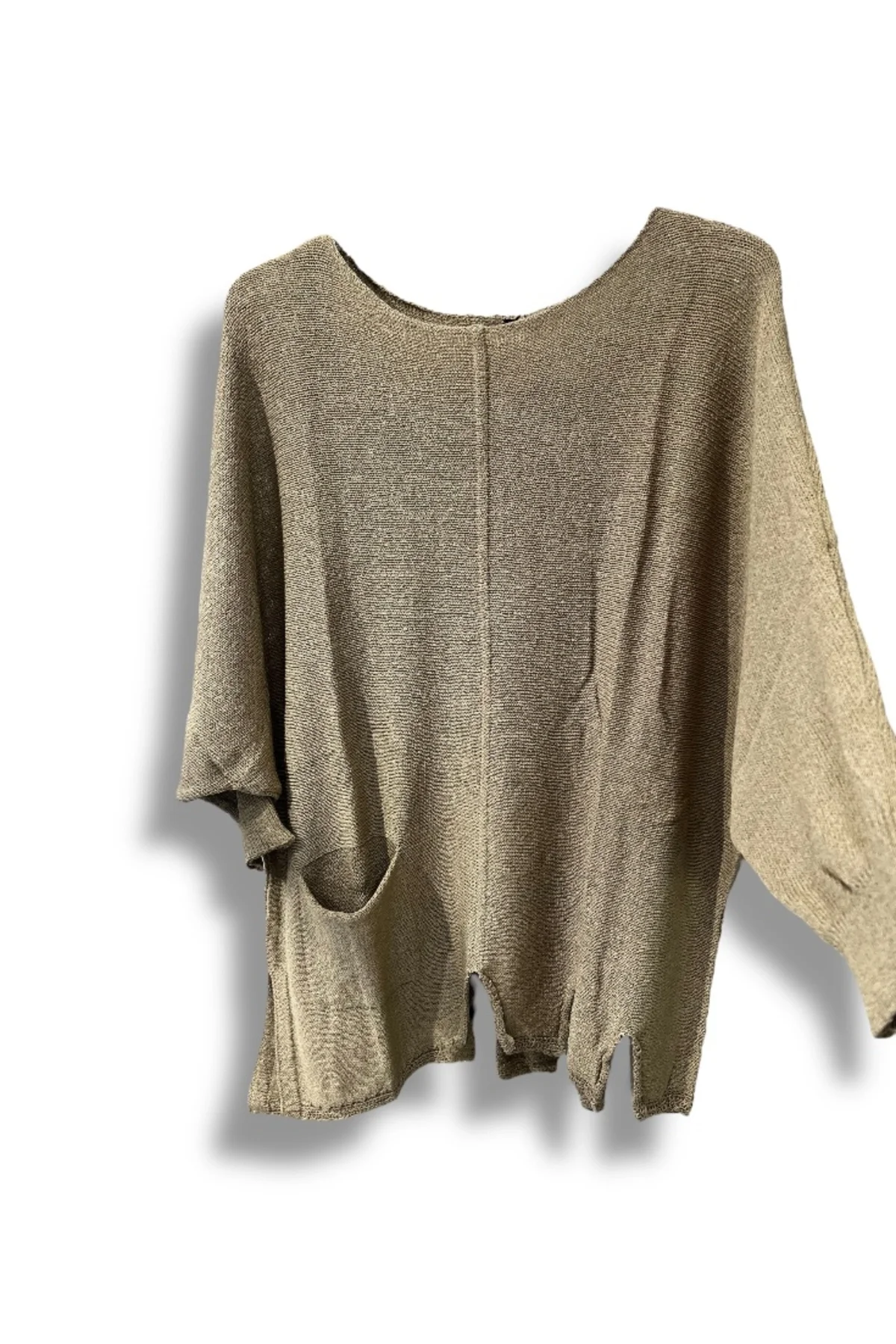 Kadın Oversize Merserize Triko Bluz | Salaş Tunik | 38-52 Beden Uyumlu