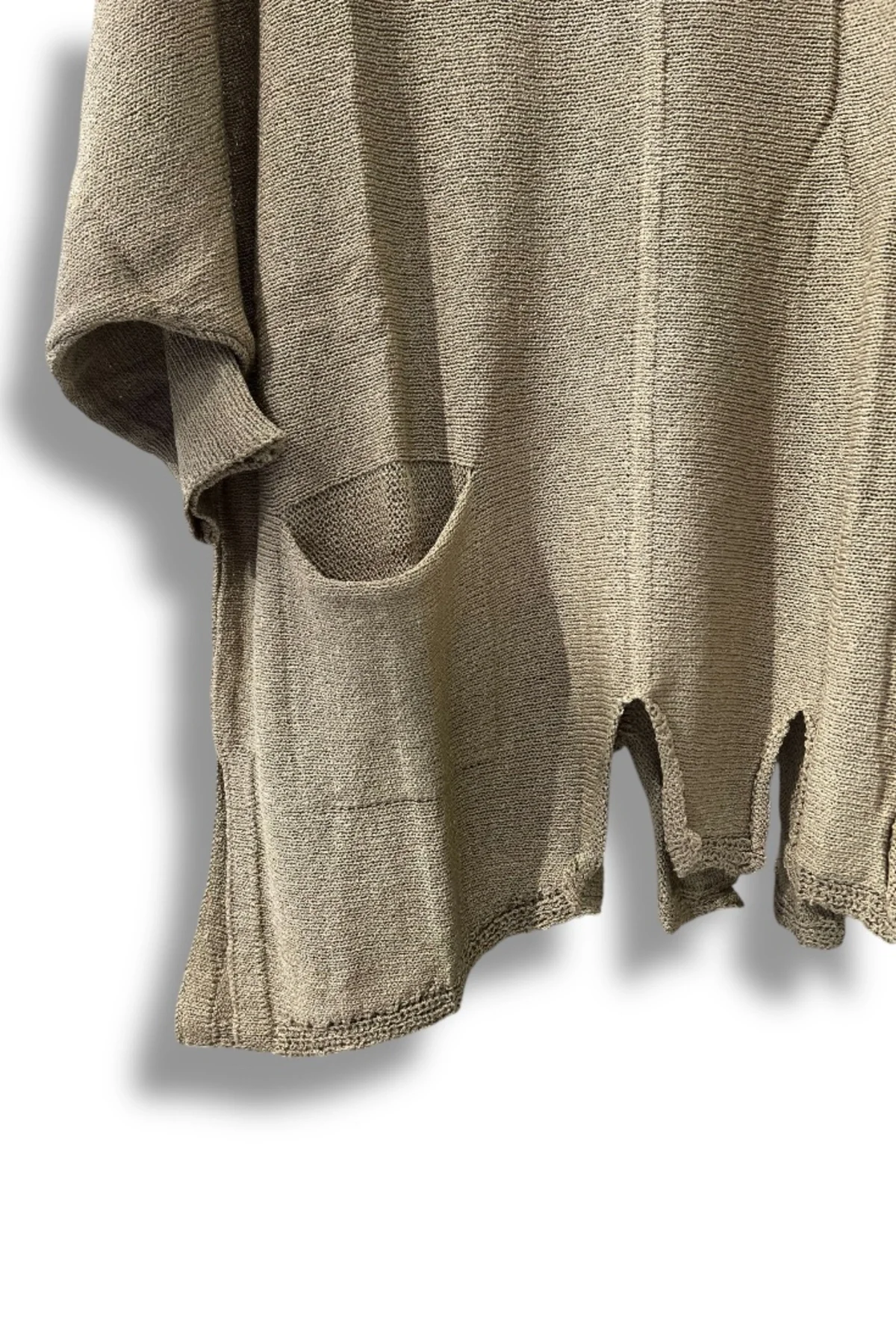 Kadın Oversize Merserize Triko Bluz | Salaş Tunik | 38-52 Beden Uyumlu