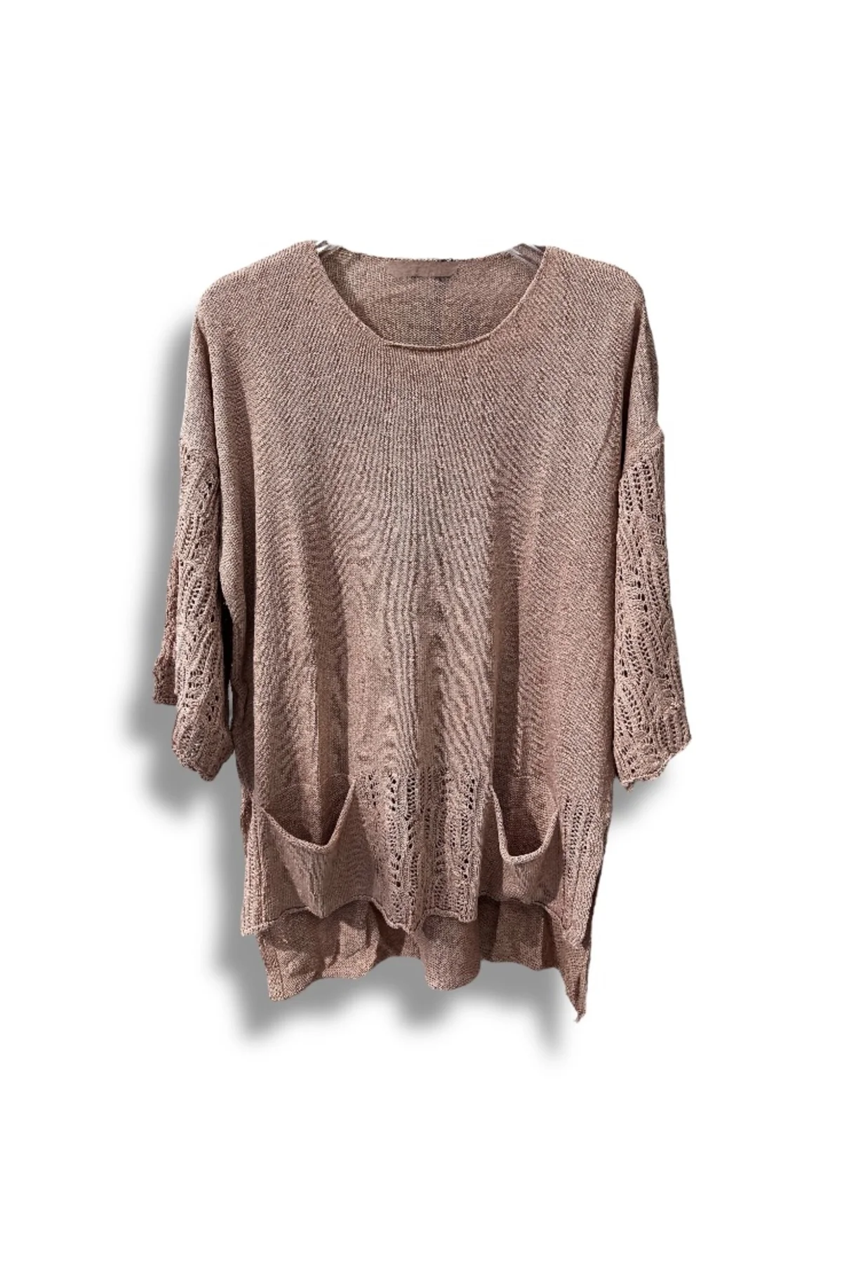 Merserize Oversize Triko Bluz – Standart Beden (38-48 Uyumlu) – Şık ve Rahat Tasarım