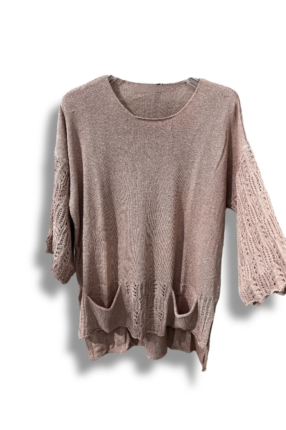 Merserize Oversize Triko Bluz – Standart Beden (38-48 Uyumlu) – Şık ve Rahat Tasarım