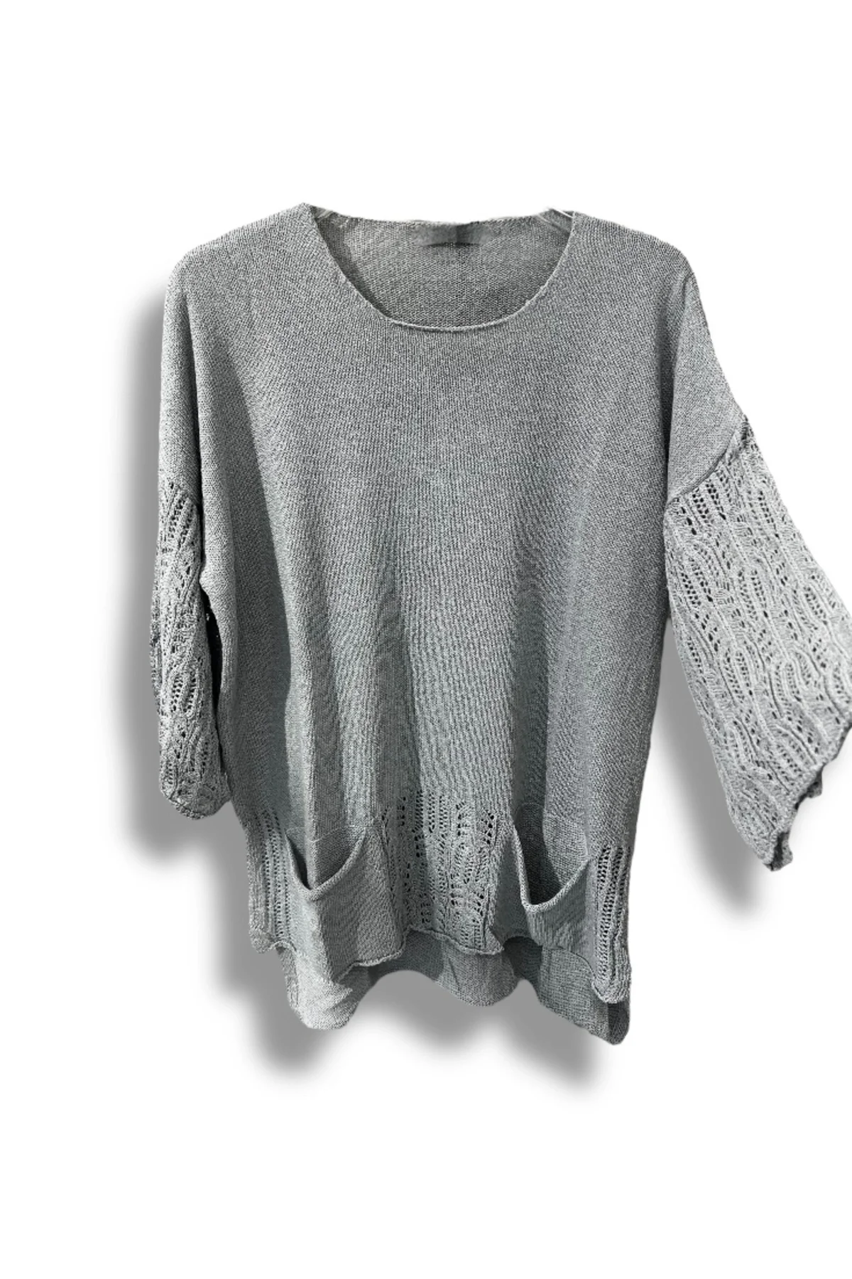 Merserize Oversize Triko Bluz – Standart Beden (38-48 Uyumlu) – Şık ve Rahat Tasarım