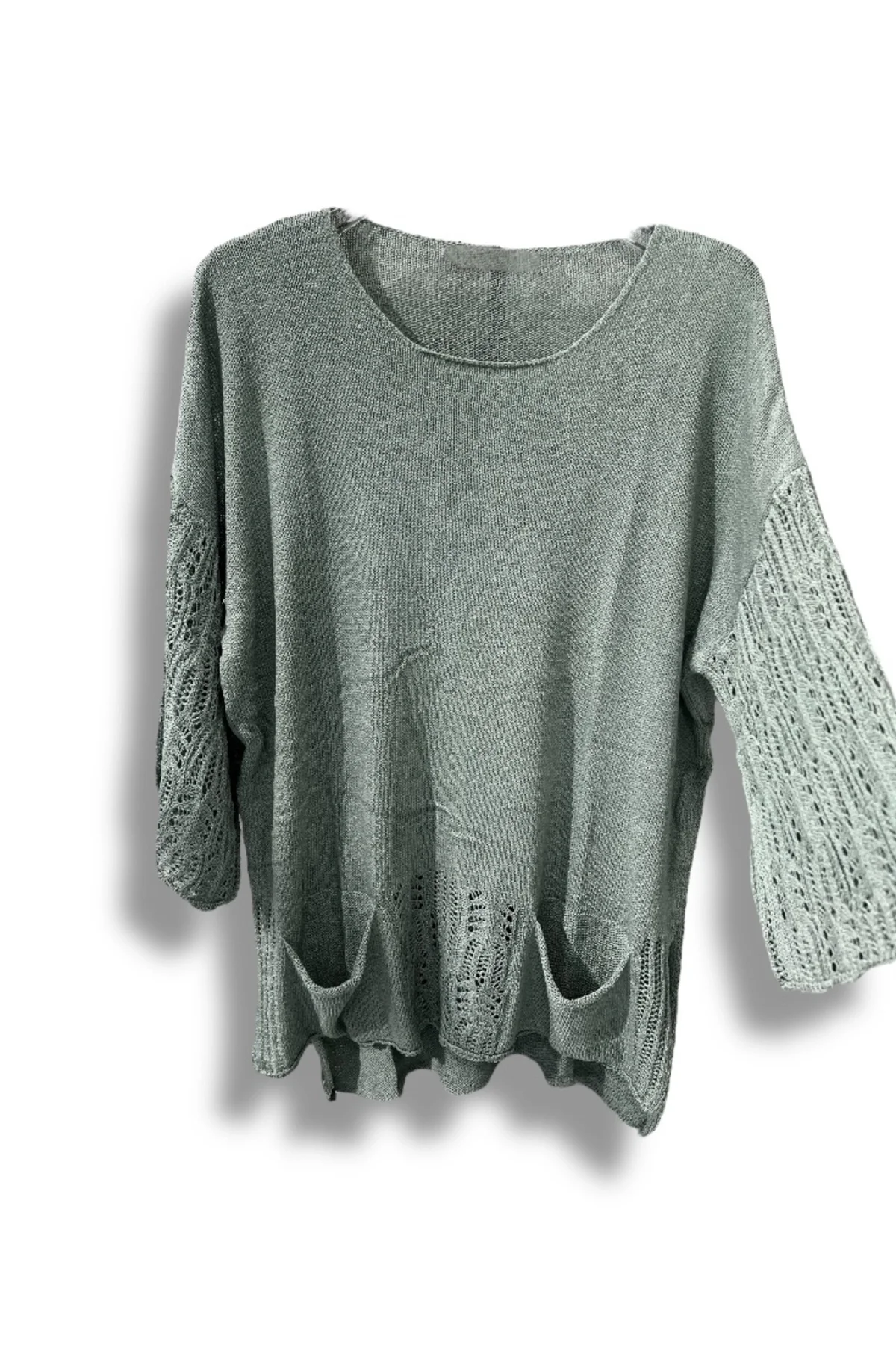 Merserize Oversize Triko Bluz – Standart Beden (38-48 Uyumlu) – Şık ve Rahat Tasarım