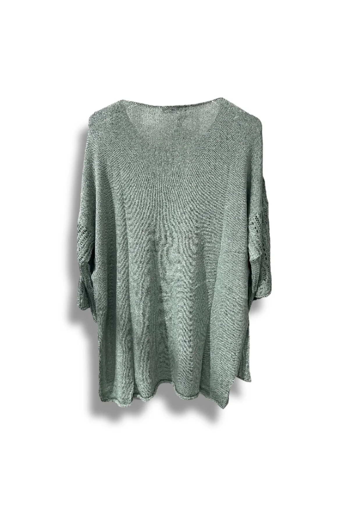 Merserize Oversize Triko Bluz – Standart Beden (38-48 Uyumlu) – Şık ve Rahat Tasarım