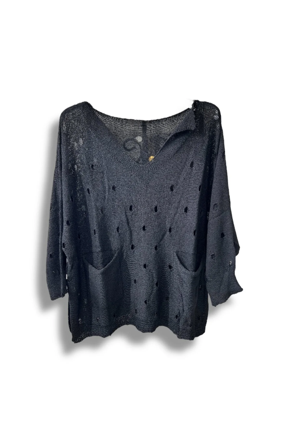 Kadın Merserize Oversize Triko Bluz – Standart Beden (38-48 Uyumlu) – Şık ve Rahat Yazlık Kazak