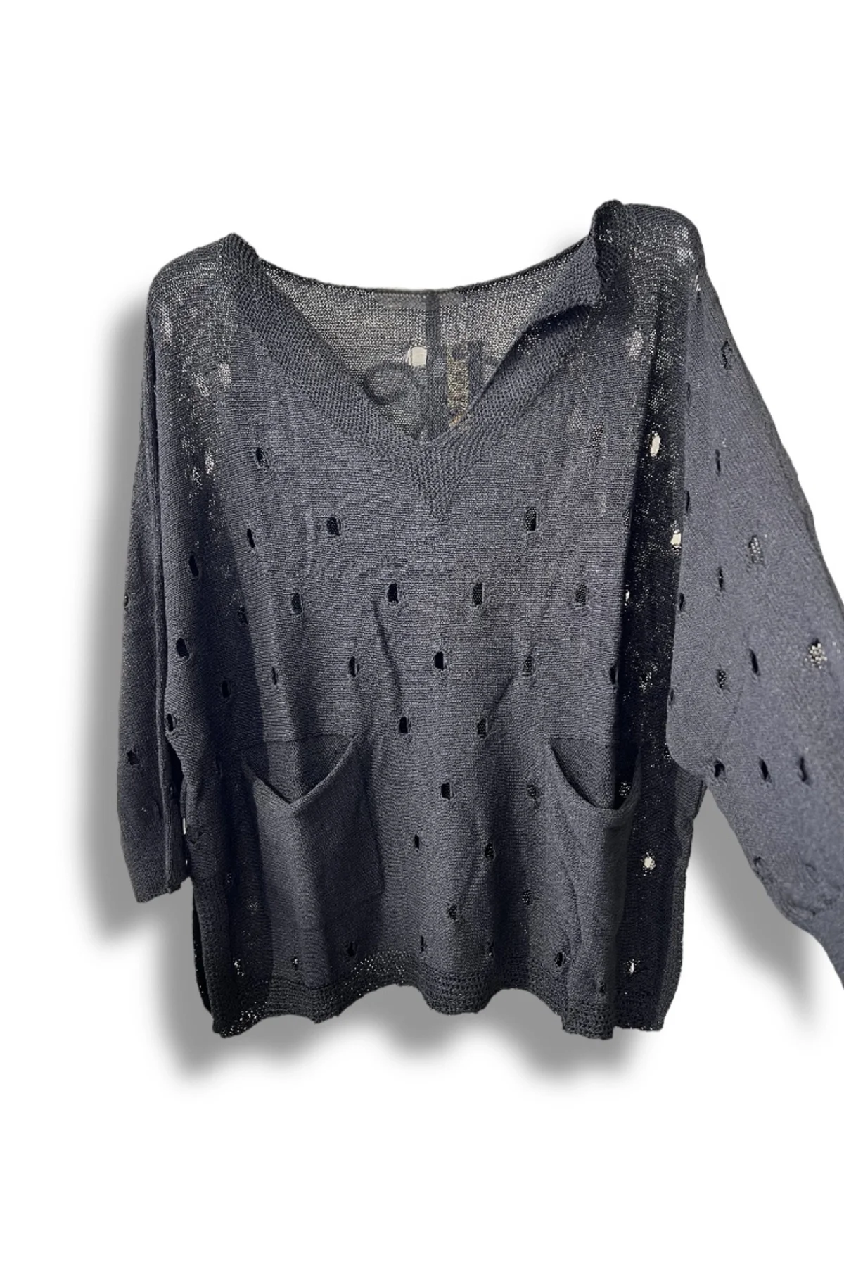 Kadın Merserize Oversize Triko Bluz – Standart Beden (38-48 Uyumlu) – Şık ve Rahat Yazlık Kazak