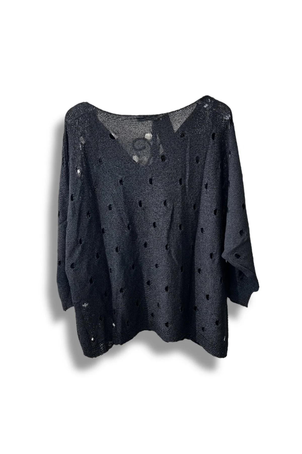 Kadın Merserize Oversize Triko Bluz – Standart Beden (38-48 Uyumlu) – Şık ve Rahat Yazlık Kazak