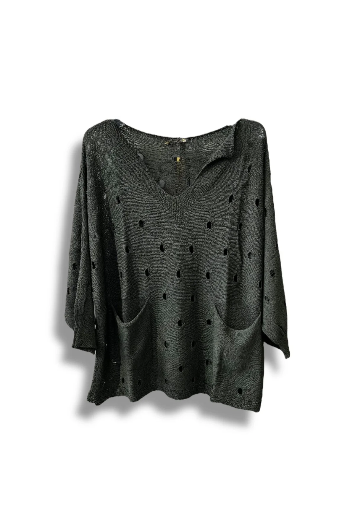 Kadın Merserize Oversize Triko Bluz – Standart Beden (38-48 Uyumlu) – Şık ve Rahat Yazlık Kazak