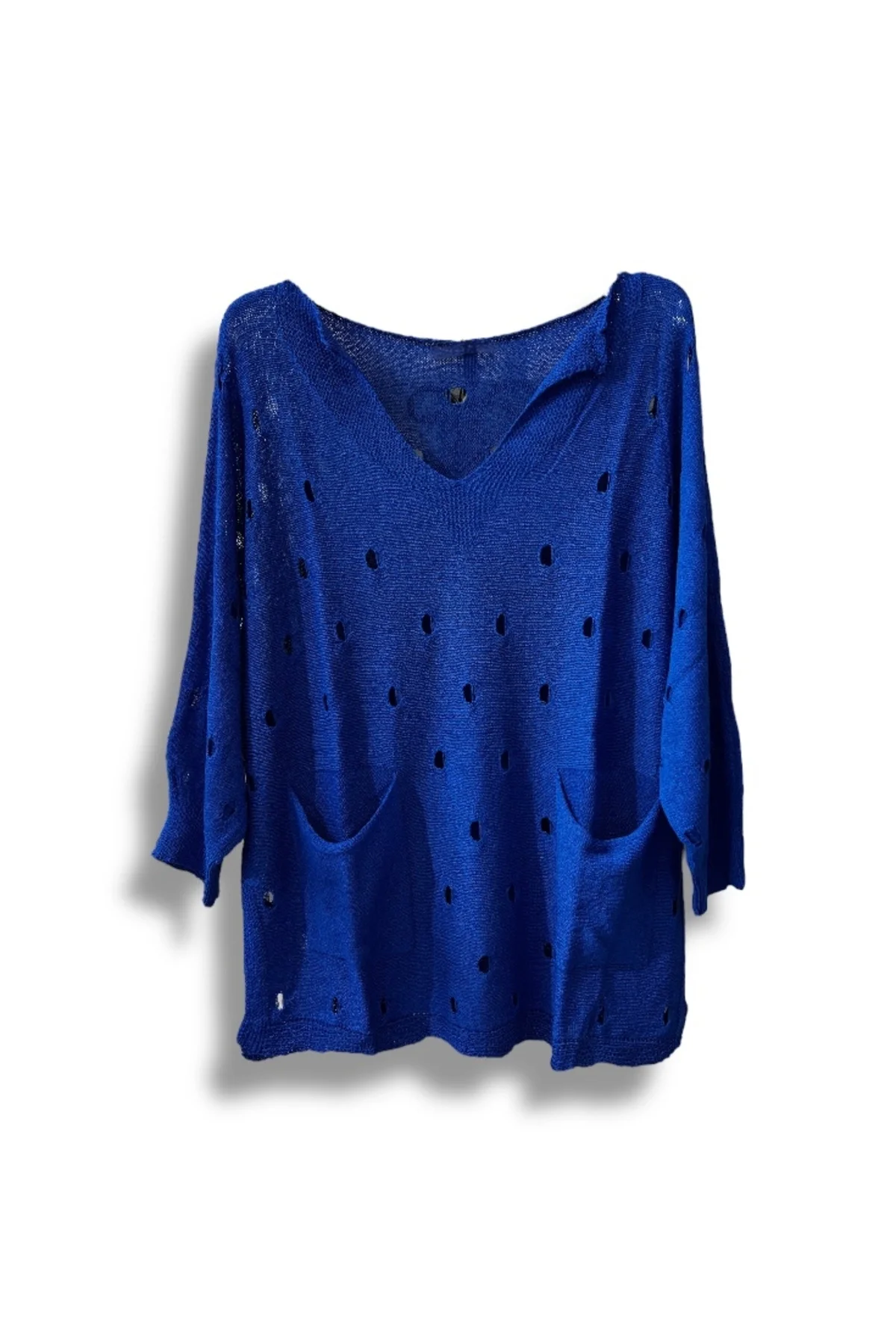 Kadın Merserize Oversize Triko Bluz – Standart Beden (38-48 Uyumlu) – Şık ve Rahat Yazlık Kazak