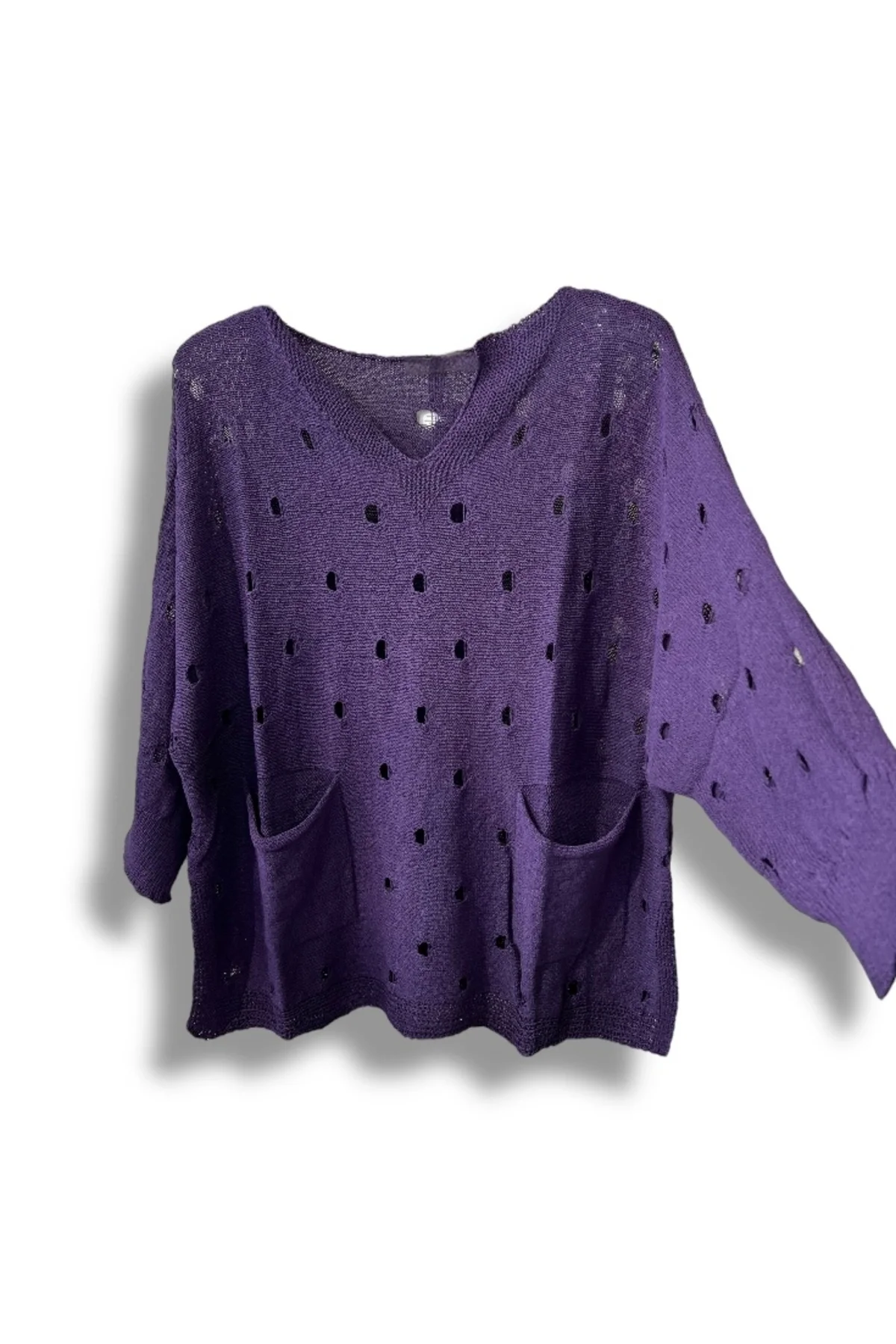 Kadın Merserize Oversize Triko Bluz – Standart Beden (38-48 Uyumlu) – Şık ve Rahat Yazlık Kazak