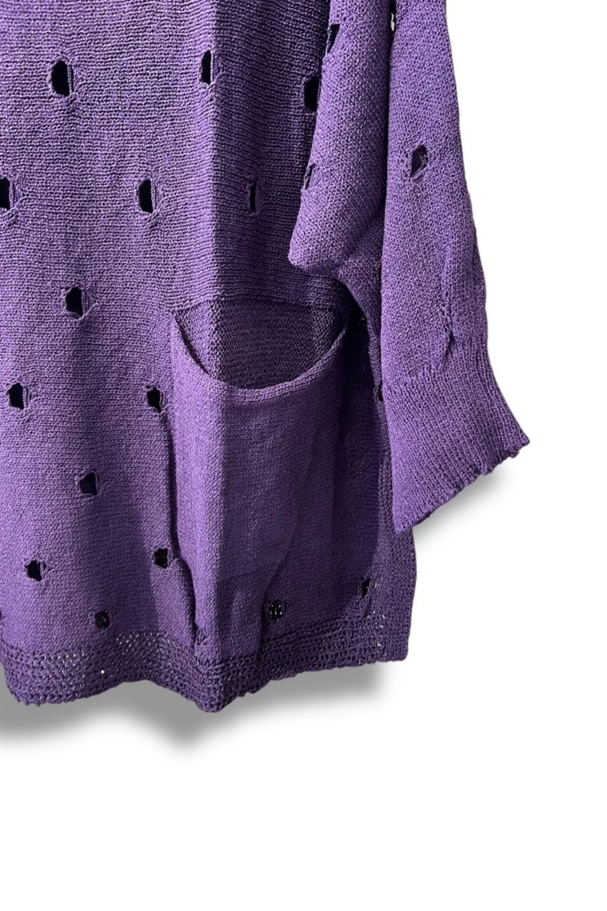 Kadın Merserize Oversize Triko Bluz – Standart Beden (38-48 Uyumlu) – Şık ve Rahat Yazlık Kazak