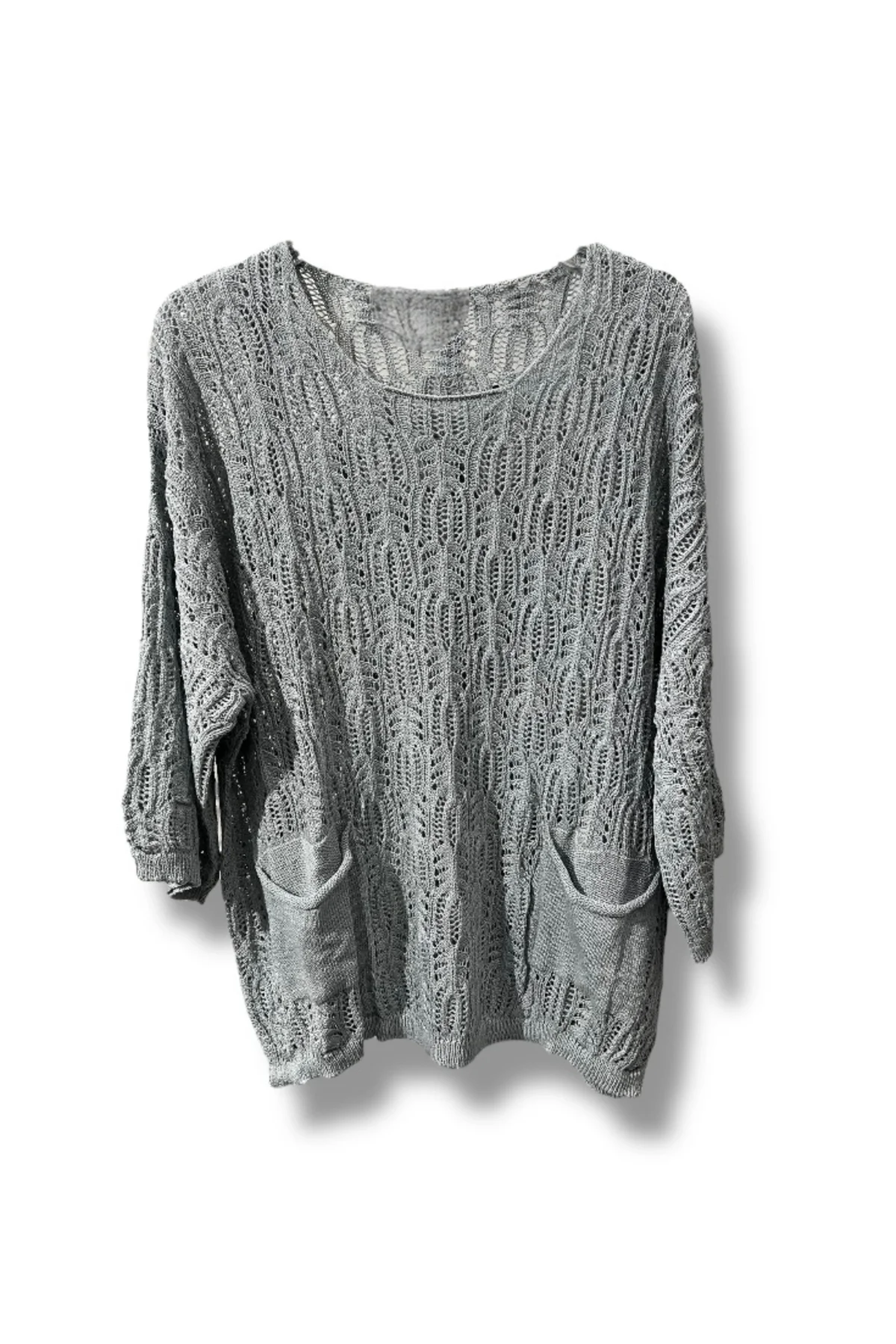 %100 Pamuk Merserize Triko Bluz – Standart Beden 38-48 Uyumlu, Cepli, Yumuşak Dokulu