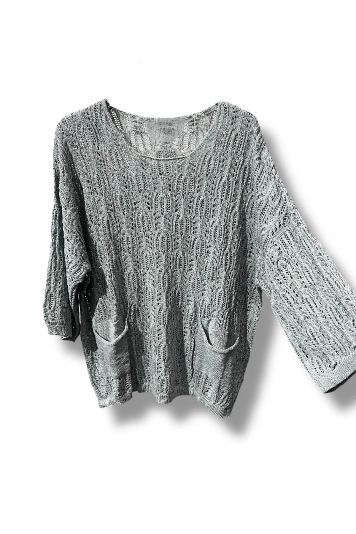 %100 Pamuk Merserize Triko Bluz – Standart Beden 38-48 Uyumlu, Cepli, Yumuşak Dokulu