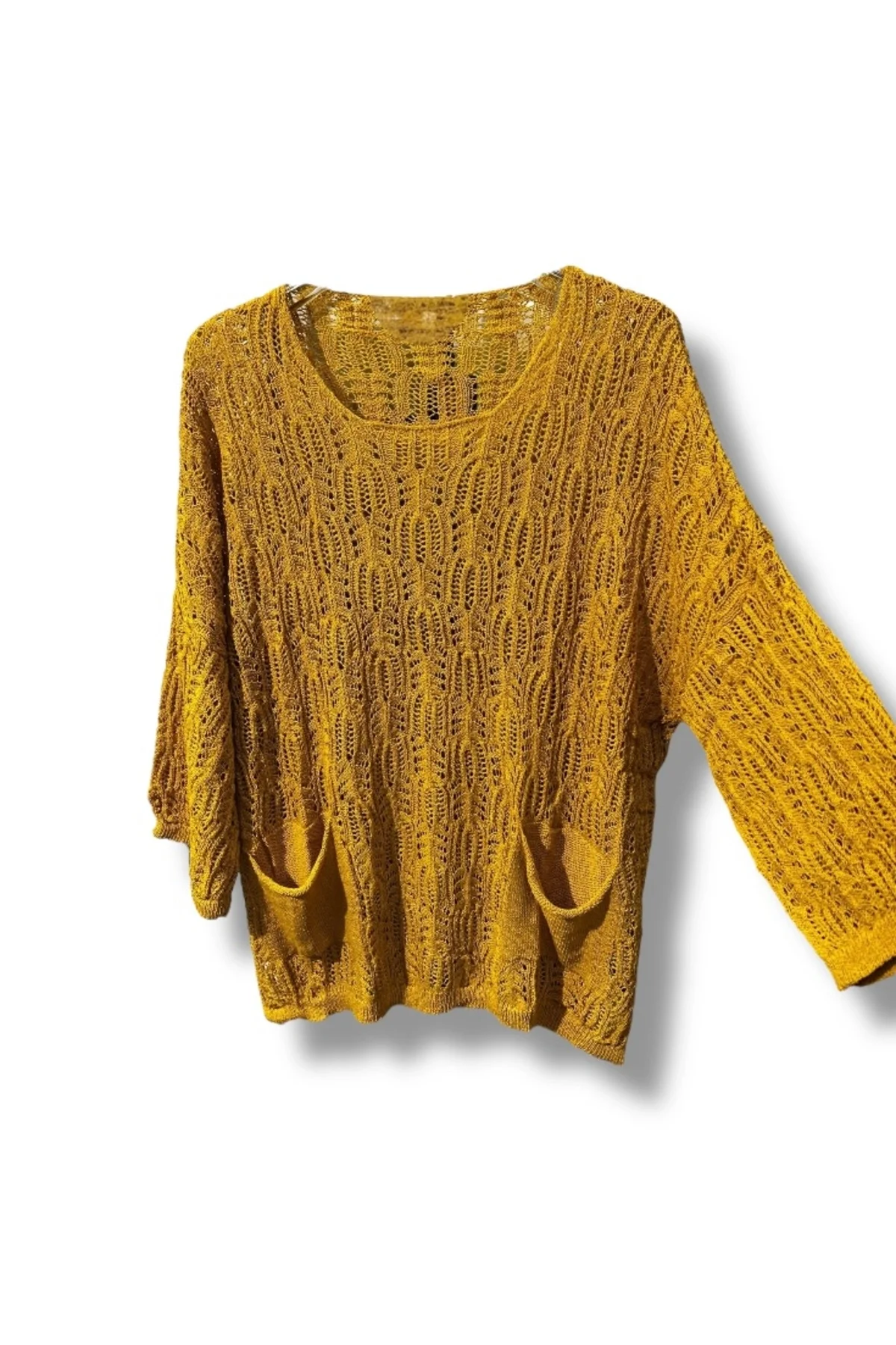 %100 Pamuk Merserize Triko Bluz – Standart Beden 38-48 Uyumlu, Cepli, Yumuşak Dokulu