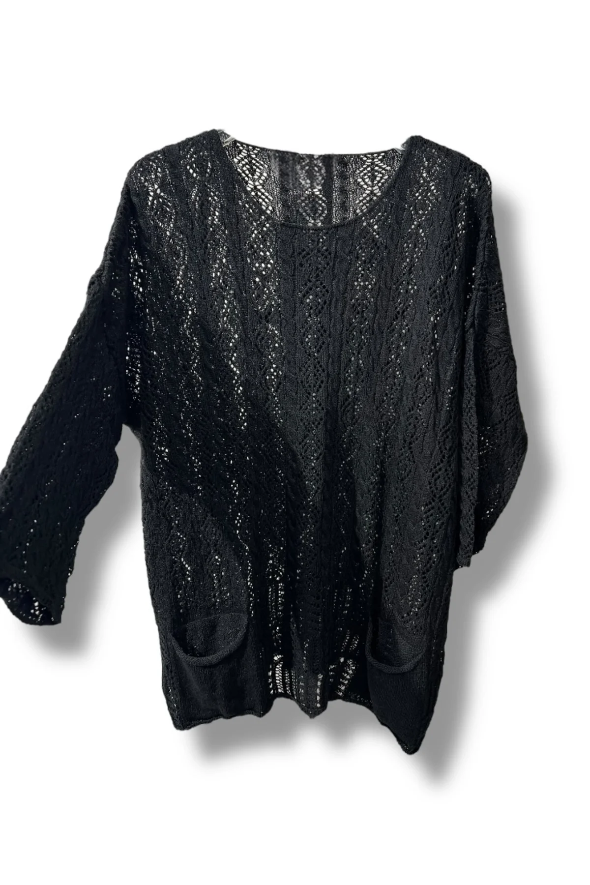 %100 Pamuk Merserize Triko Bluz – Standart Beden 38-48 Uyumlu, Cepli, Yumuşak Dokulu