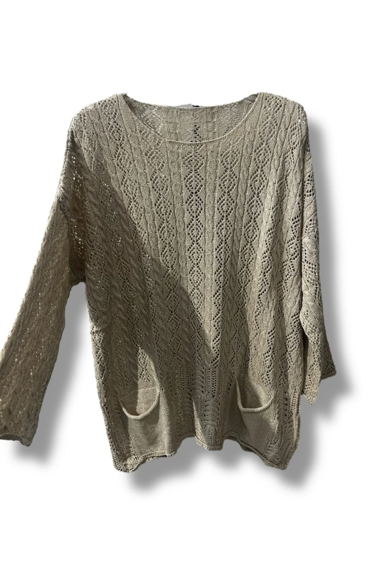 %100 Pamuk Merserize Triko Bluz – Standart Beden 38-48 Uyumlu, Cepli, Yumuşak Dokulu