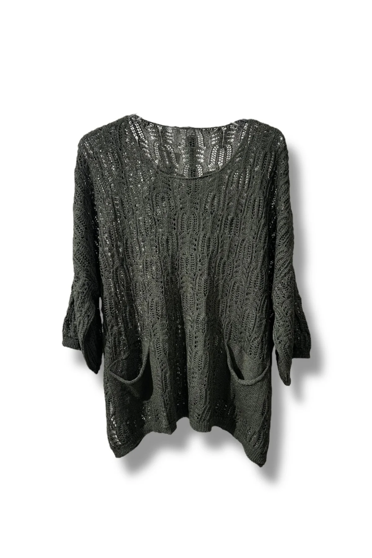 %100 Pamuk Merserize Triko Bluz – Standart Beden 38-48 Uyumlu, Cepli, Yumuşak Dokulu