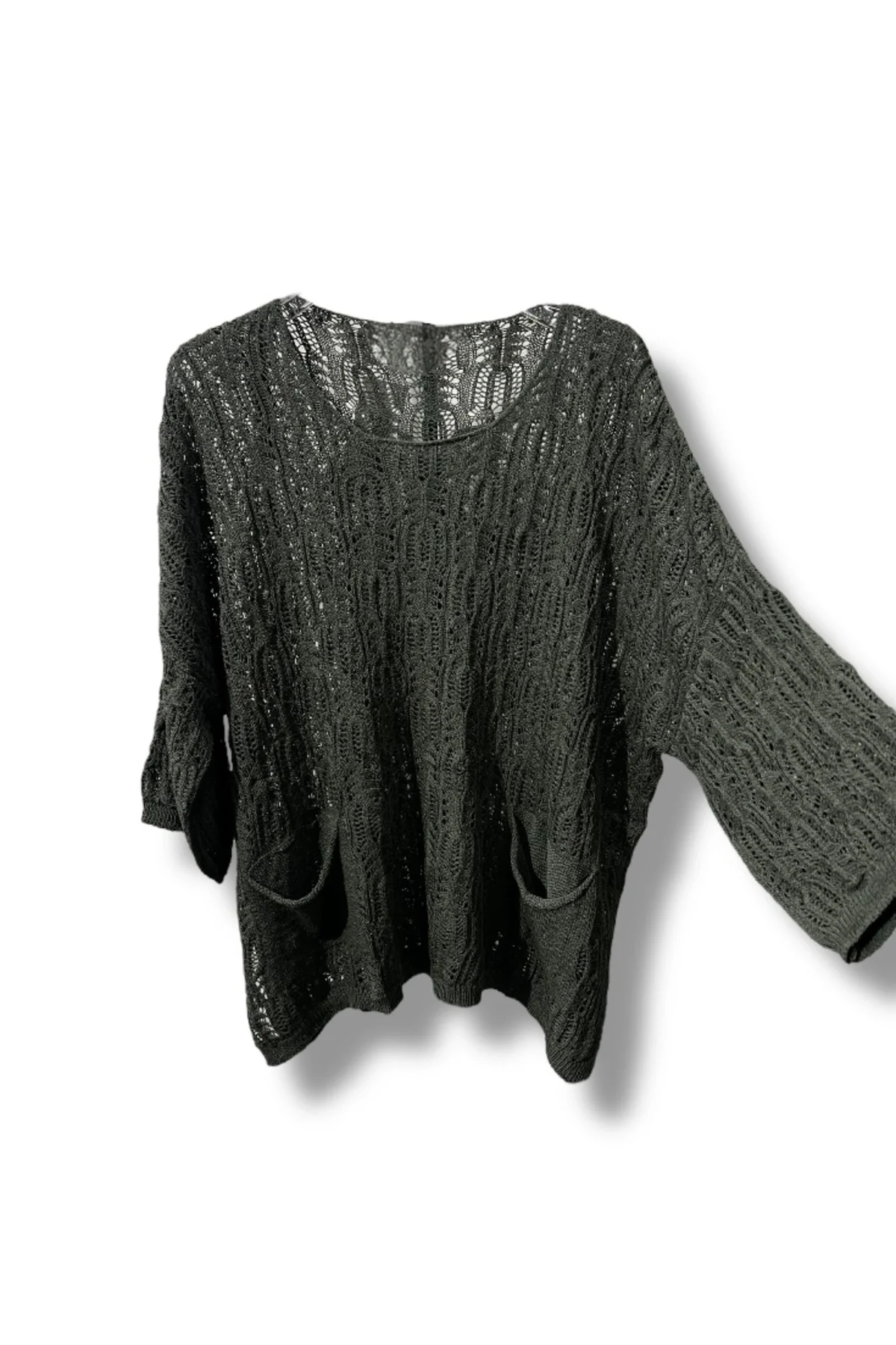 %100 Pamuk Merserize Triko Bluz – Standart Beden 38-48 Uyumlu, Cepli, Yumuşak Dokulu