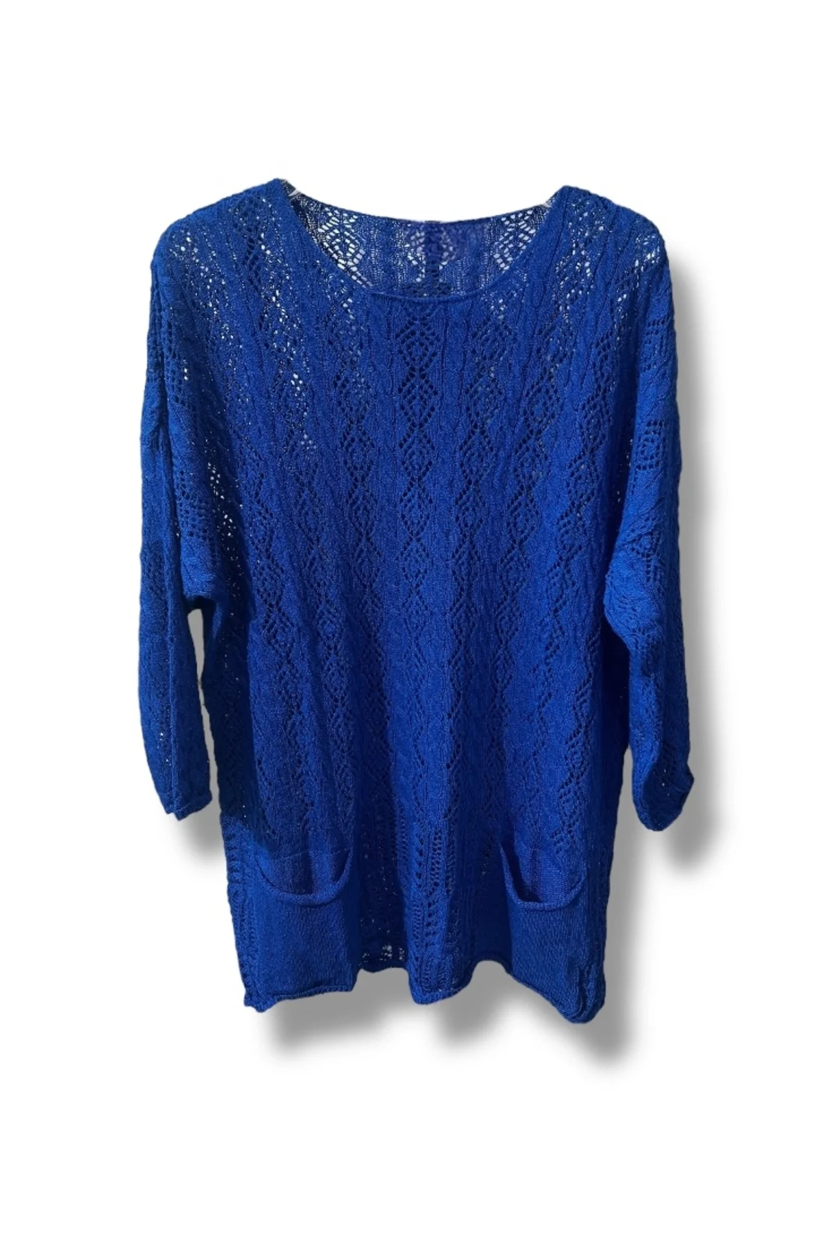 %100 Pamuk Merserize Triko Bluz – Standart Beden 38-48 Uyumlu, Cepli, Yumuşak Dokulu