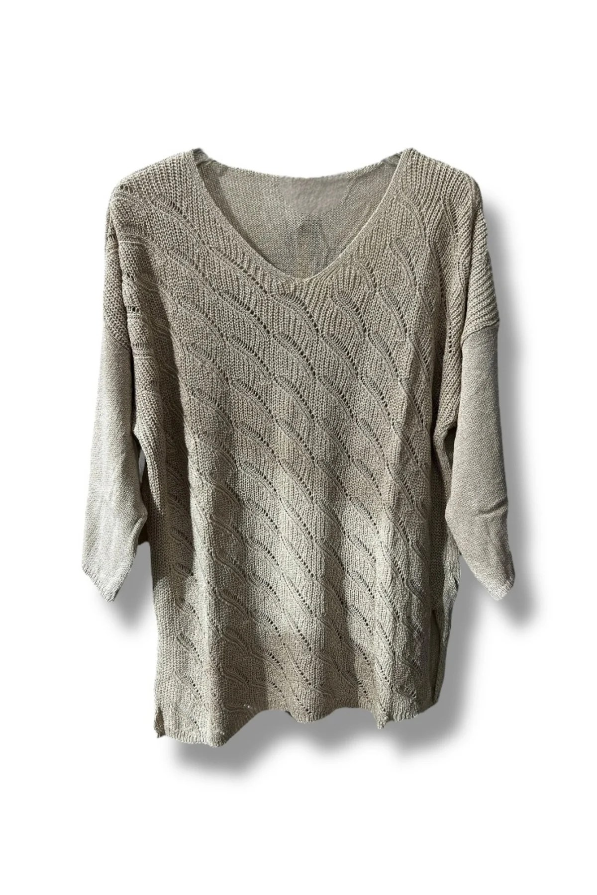 Merserize Triko Bluz (38-48 Beden Uyumlu Rahat Kalıp)