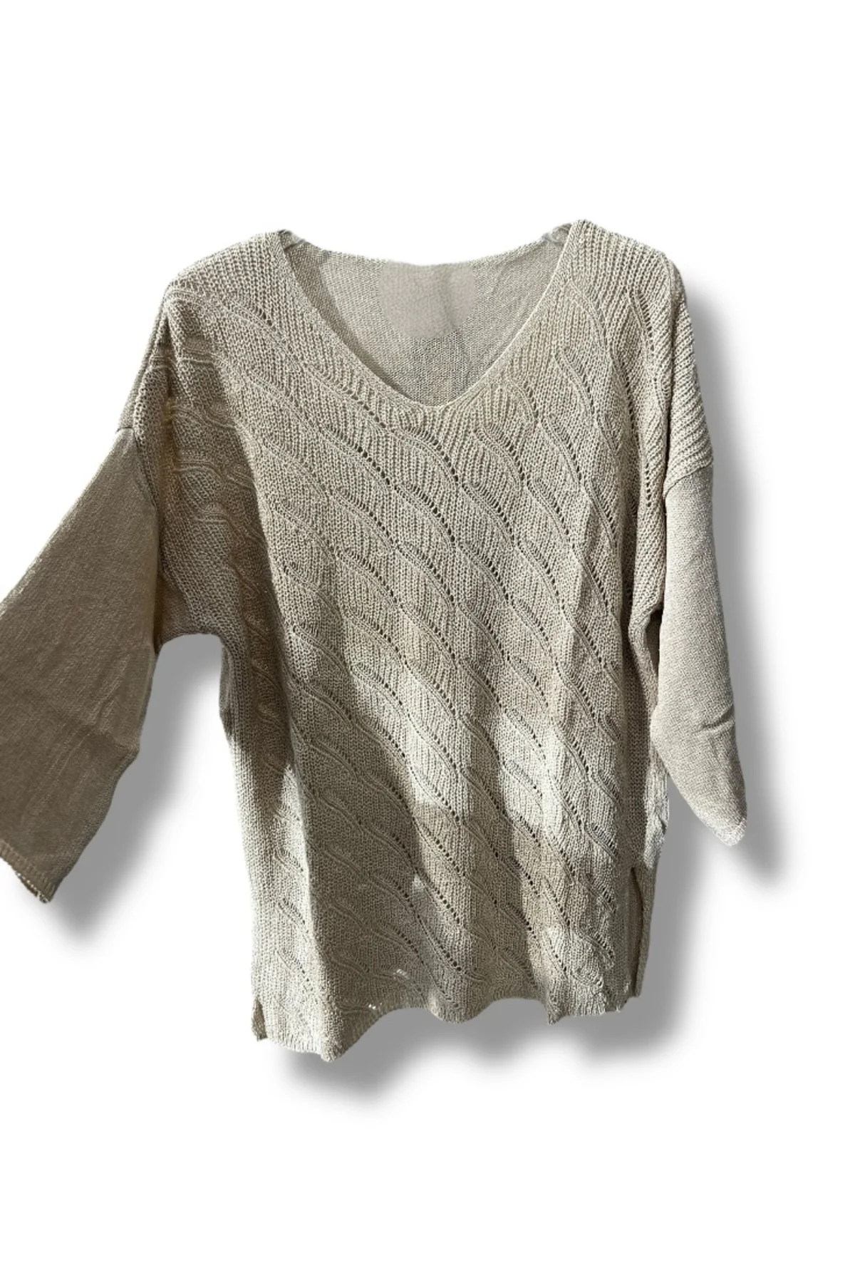 Merserize Triko Bluz (38-48 Beden Uyumlu Rahat Kalıp)