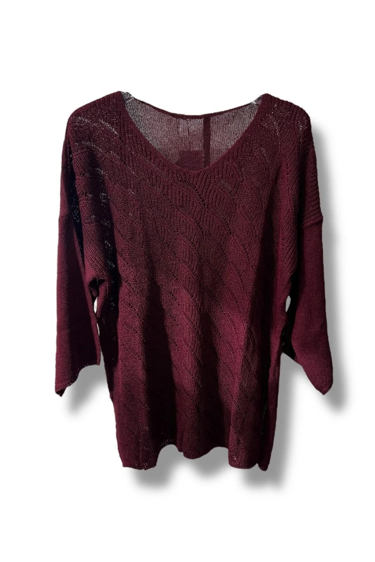 Merserize Triko Bluz (38-48 Beden Uyumlu Rahat Kalıp)