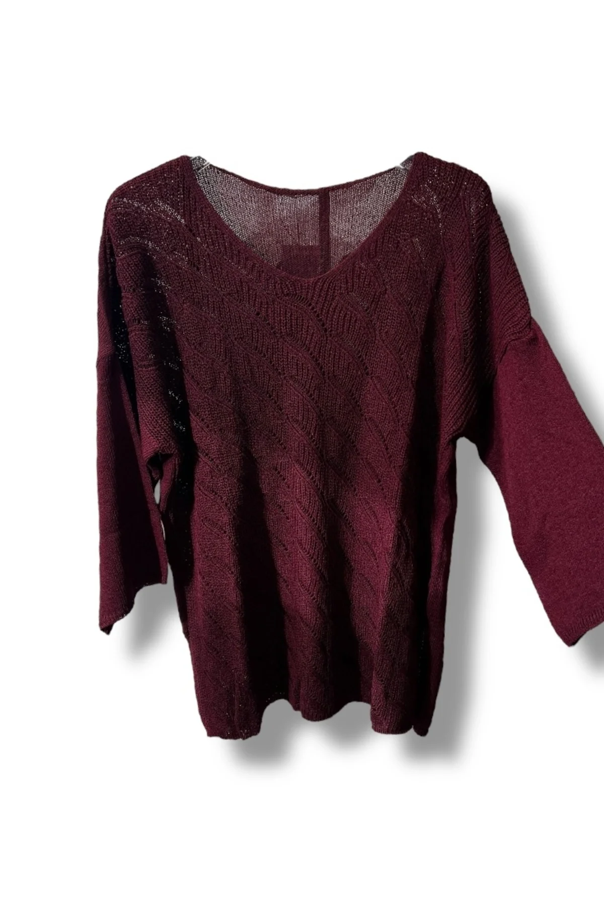 Merserize Triko Bluz (38-48 Beden Uyumlu Rahat Kalıp)