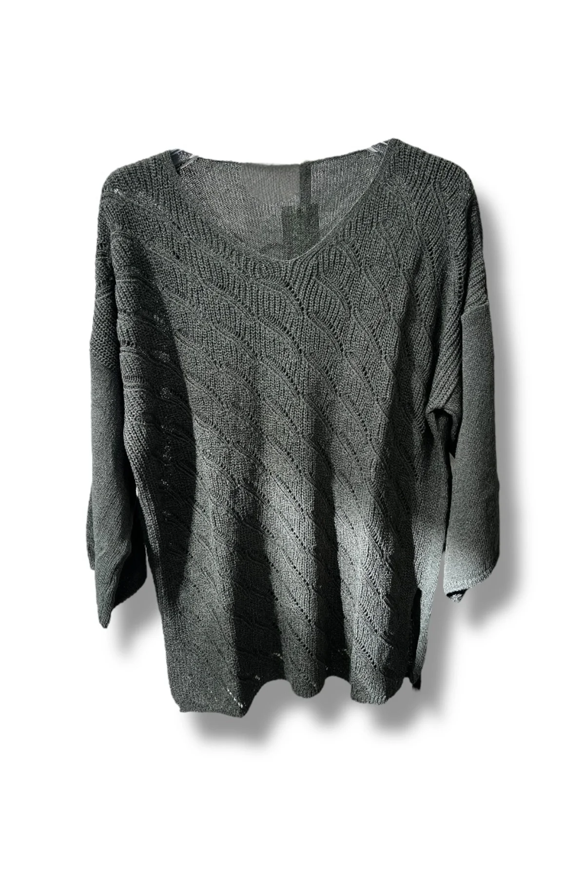 Merserize Triko Bluz (38-48 Beden Uyumlu Rahat Kalıp)