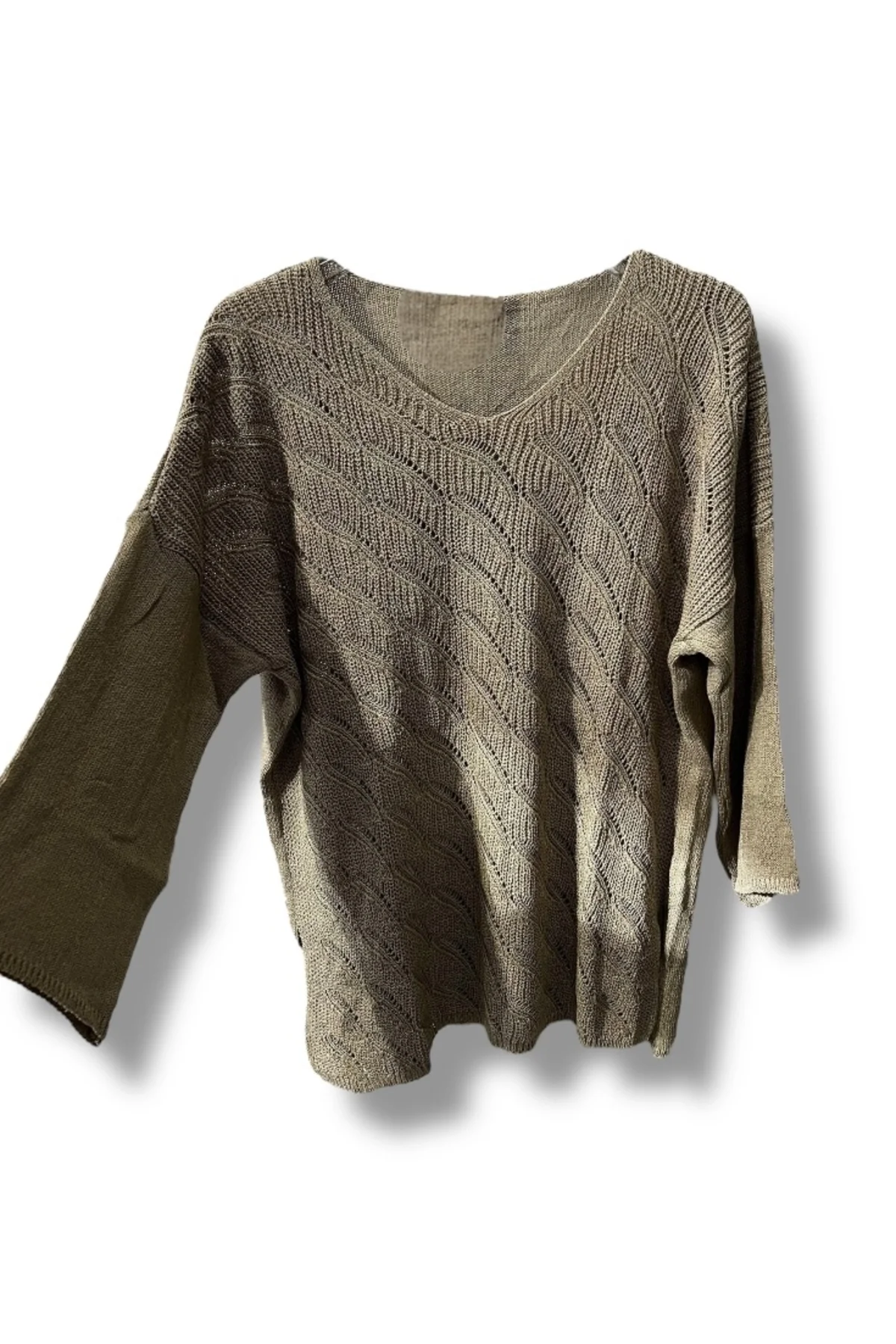 Merserize Triko Bluz (38-48 Beden Uyumlu Rahat Kalıp)