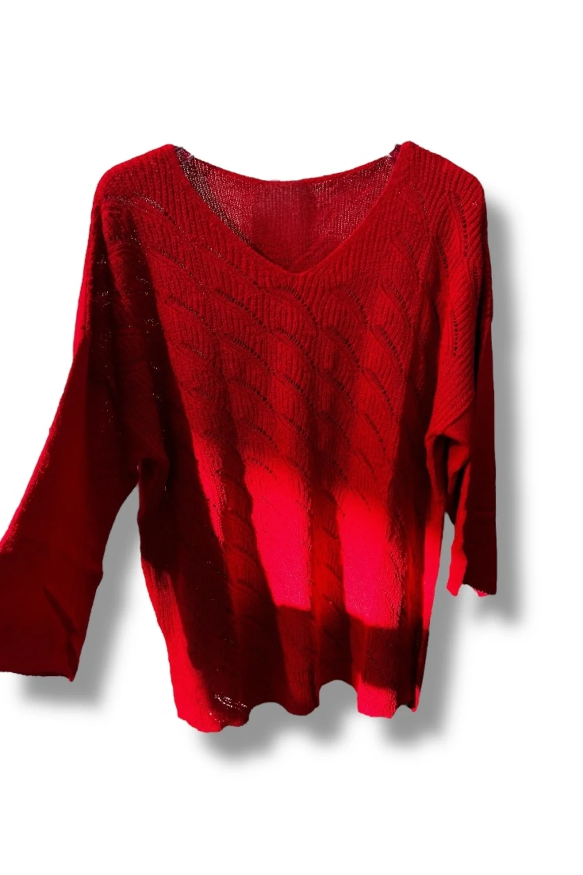 Merserize Triko Bluz (38-48 Beden Uyumlu Rahat Kalıp)